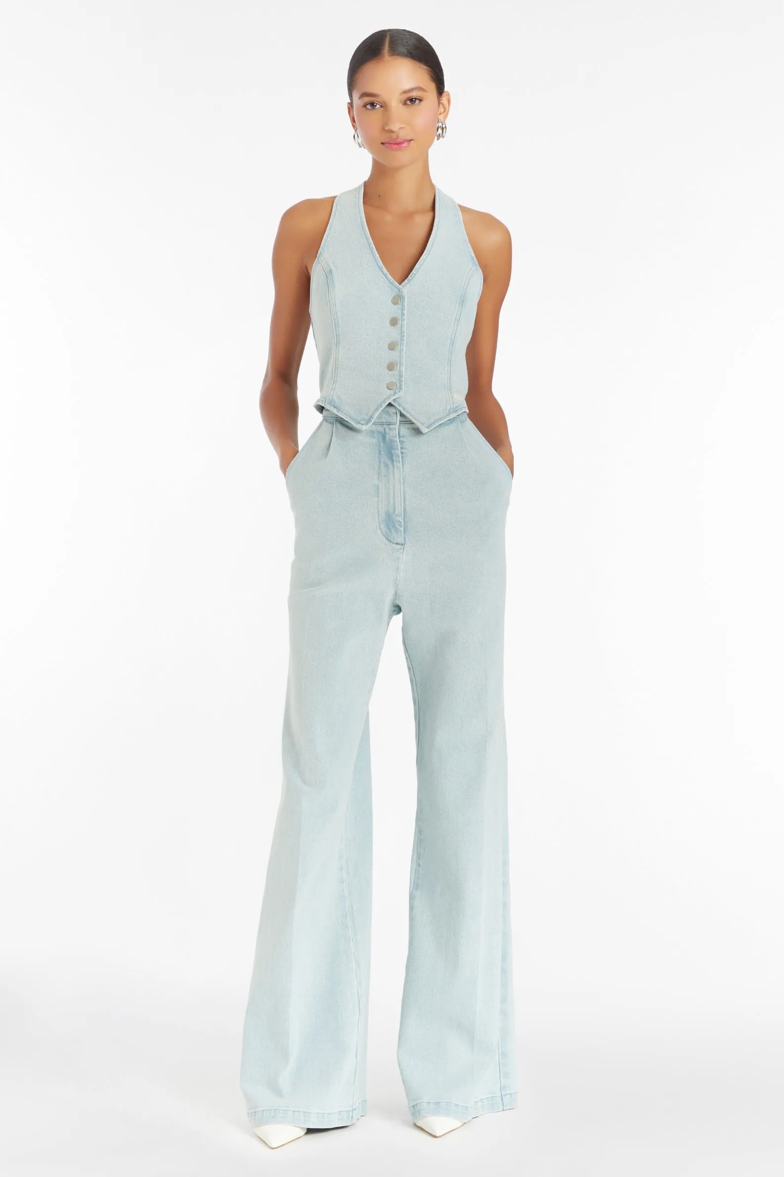 Ethan Denim Jumpsuit sold by Amanda Uprichard