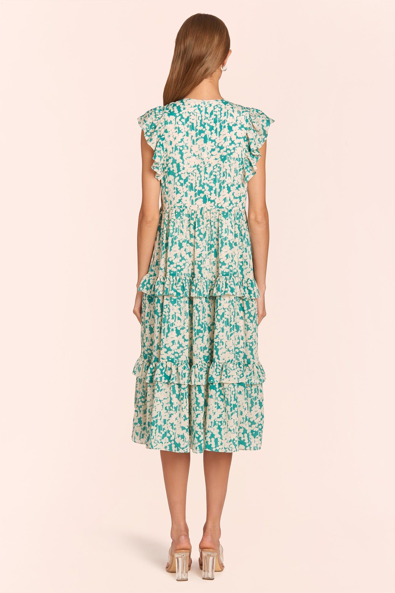 Chamomile Dress in Willow Print sold by Amanda Uprichard product image thumbnail 3