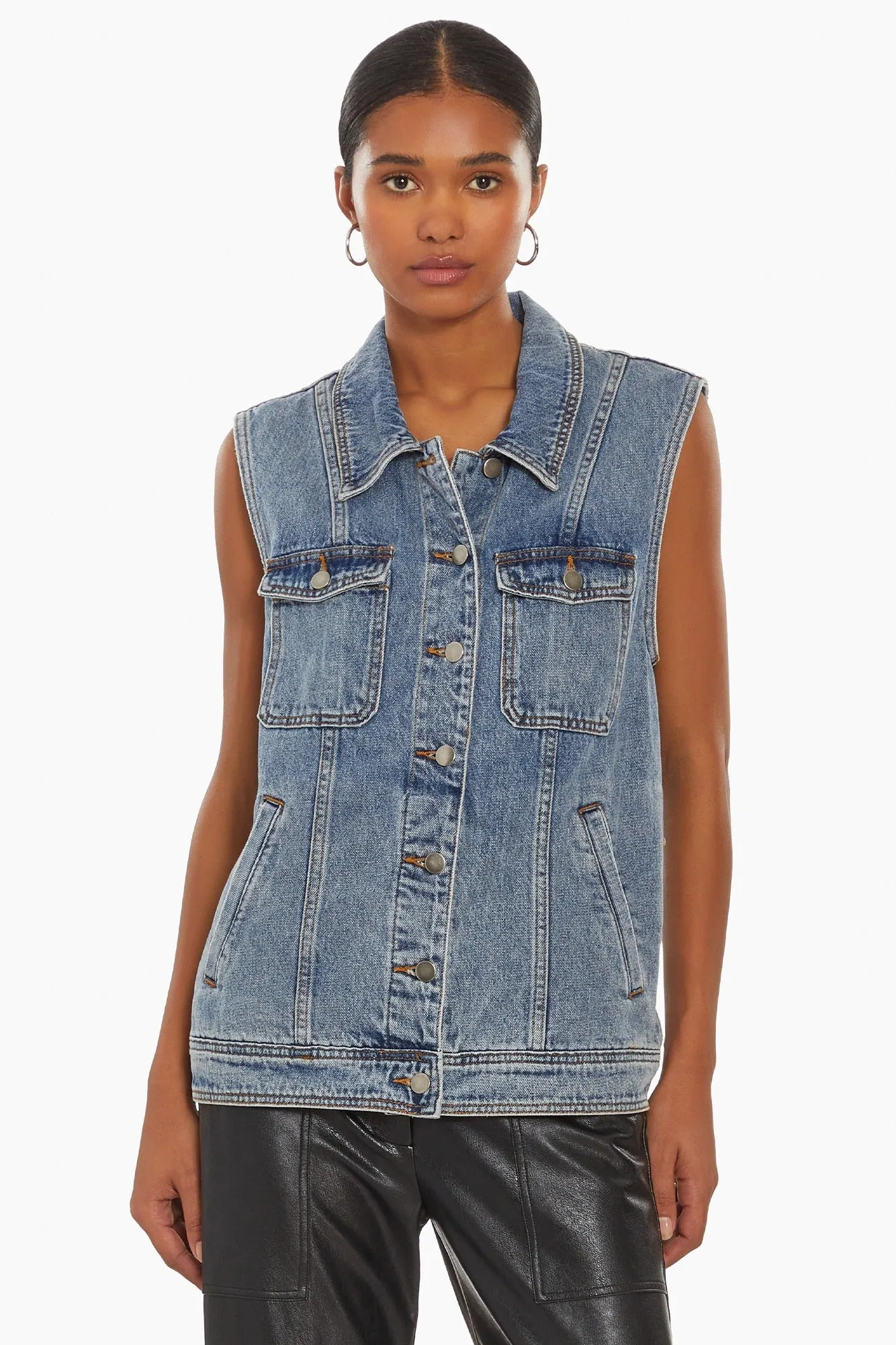 Greyson Denim Vest sold by Amanda Uprichard product image thumbnail 3