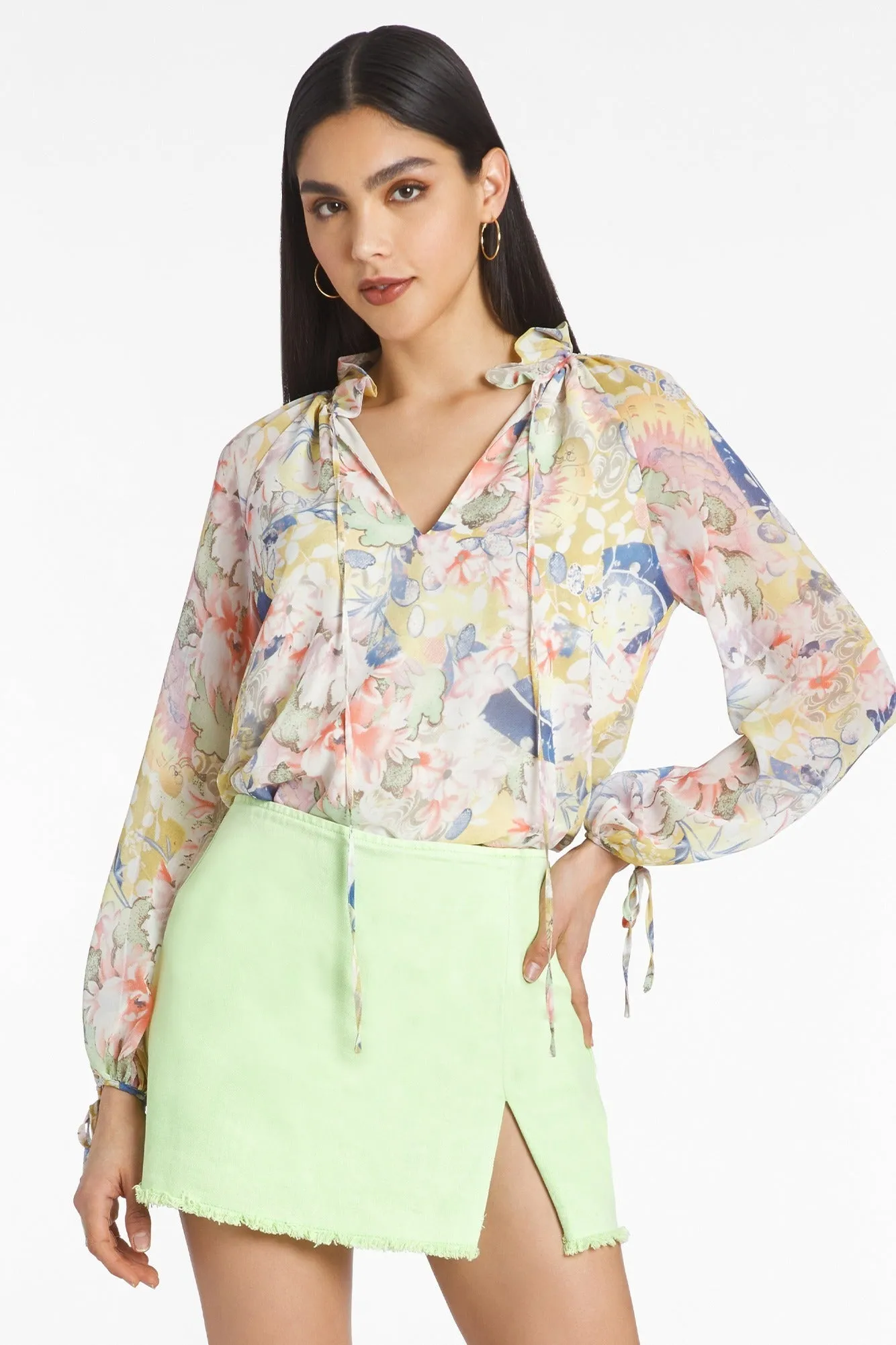 Vittoria Top in Polaris Print sold by Amanda Uprichard product image thumbnail 2