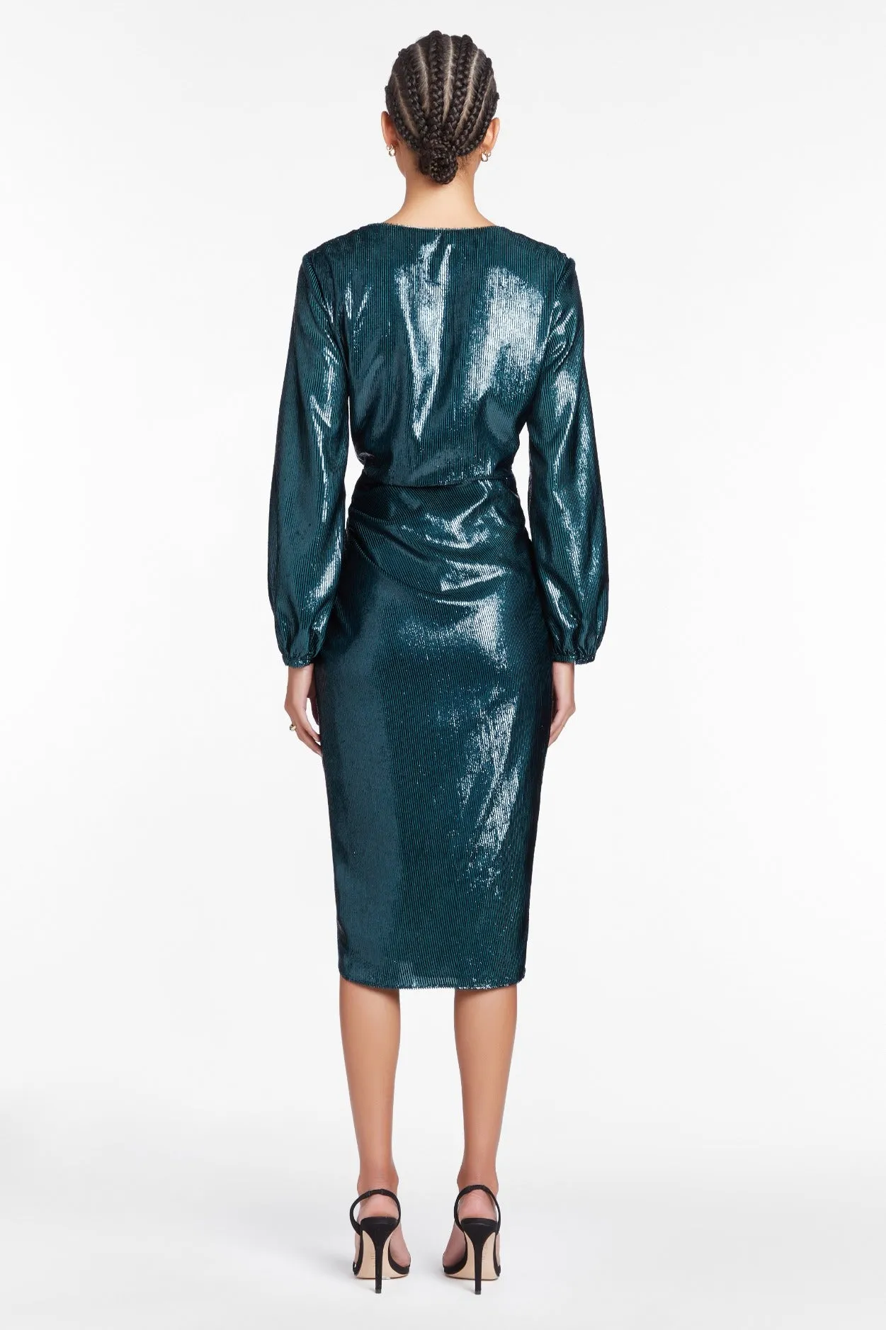 Long Sleeve Roma Dress in Ansella Burnout sold by Amanda Uprichard product image thumbnail 5