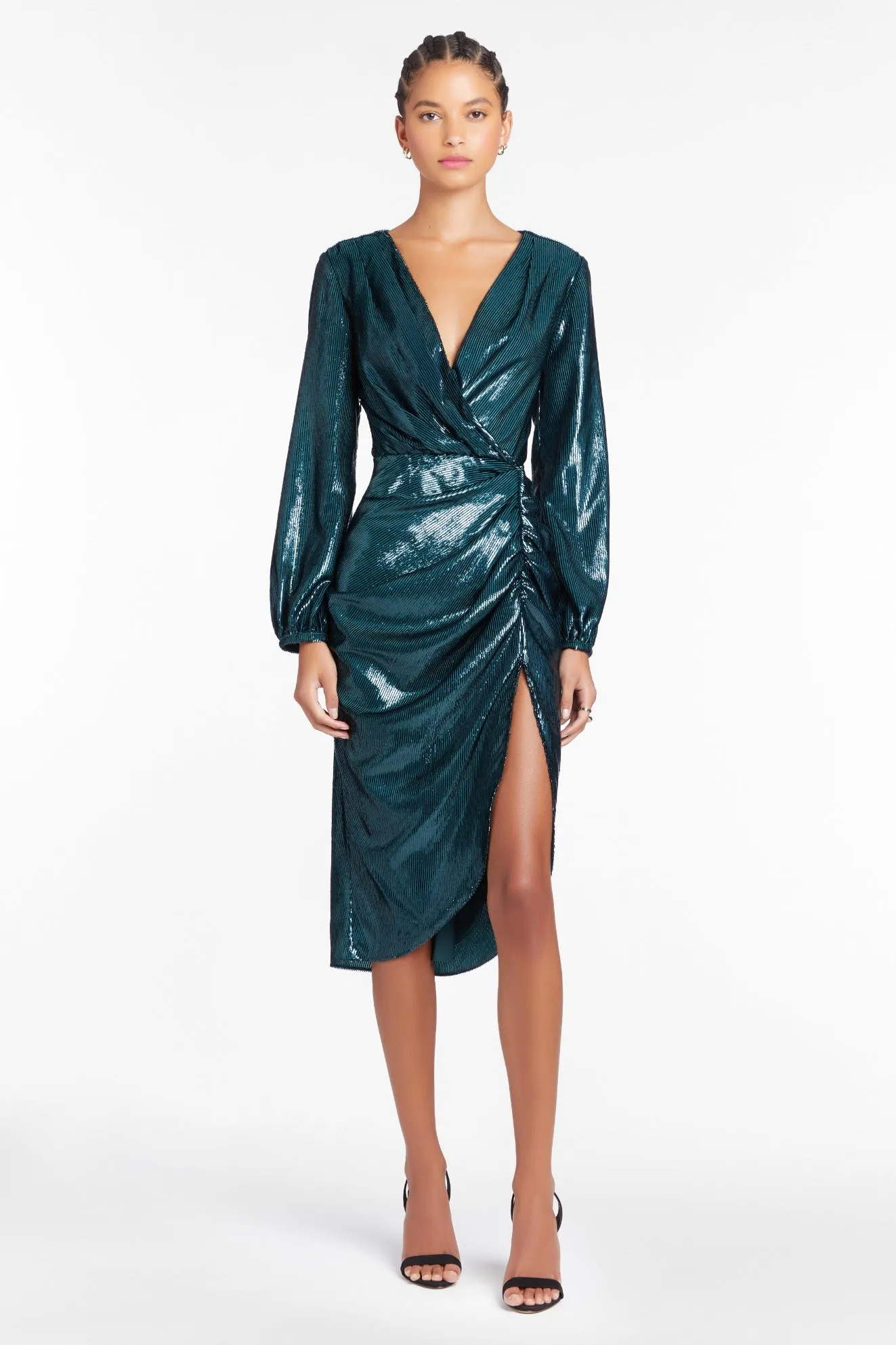 Long Sleeve Roma Dress in Ansella Burnout sold by Amanda Uprichard product image thumbnail 3