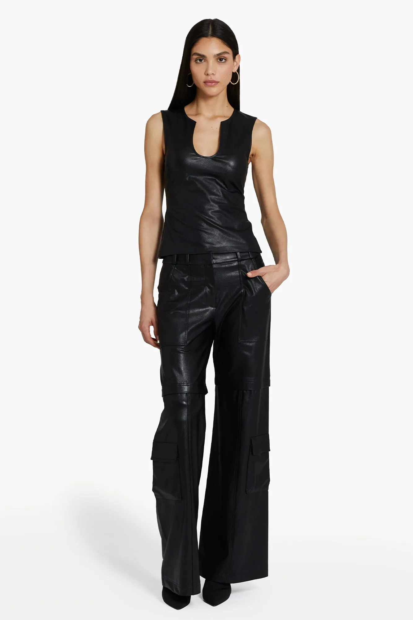Lucas Pants in Faux Leather sold by Amanda Uprichard product image thumbnail 2