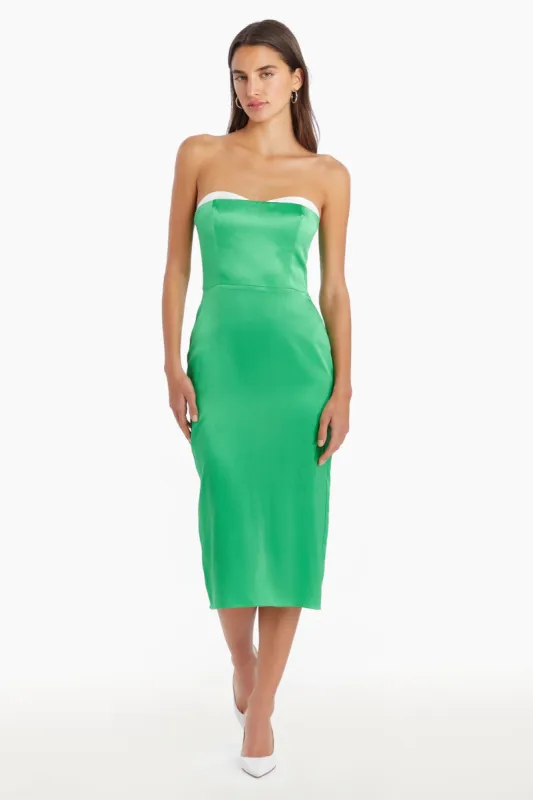 Meline Silk Midi Dress sold by Amanda Uprichard