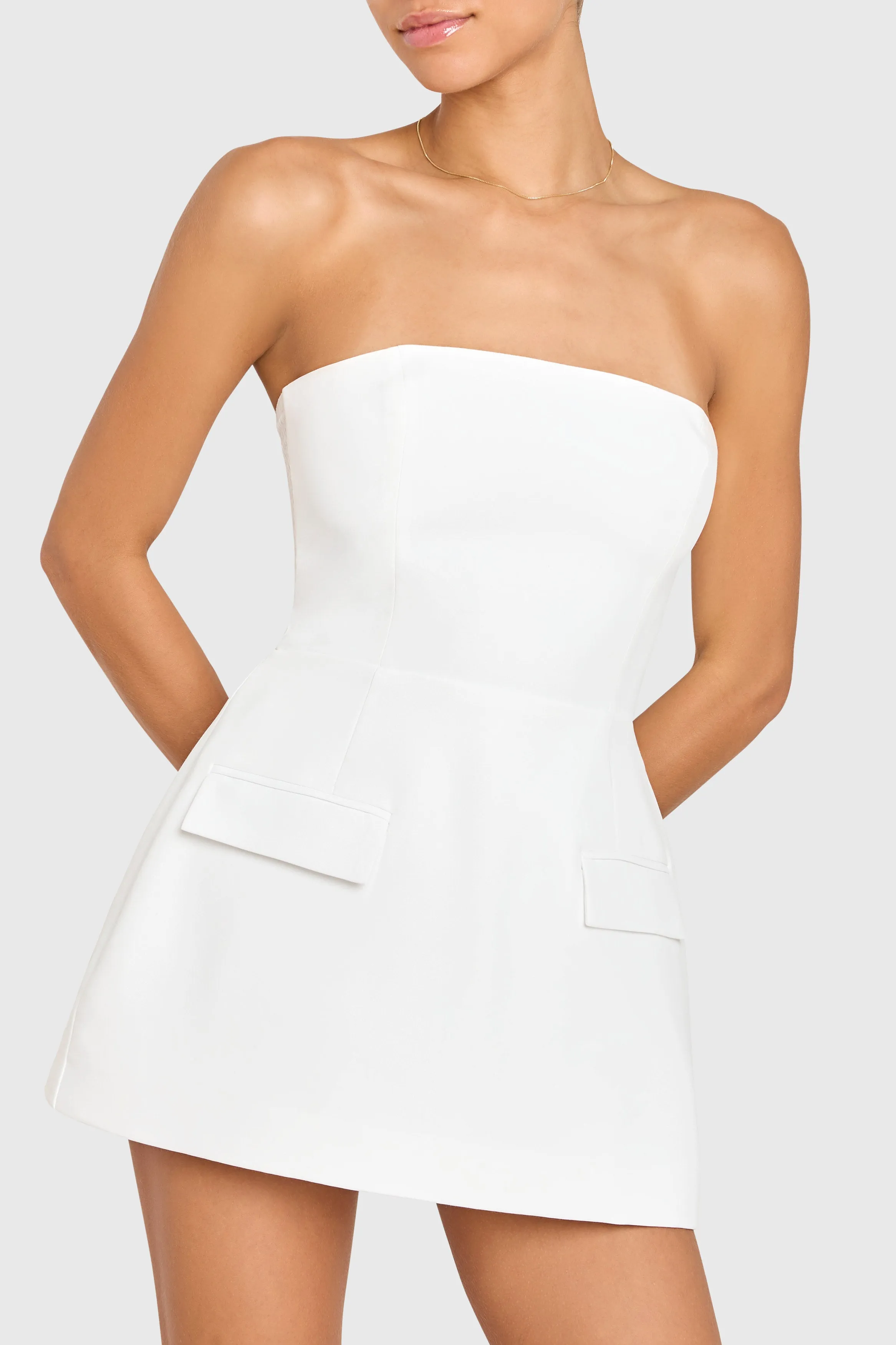 Strapless Bethany Romper sold by Amanda Uprichard product image thumbnail 4