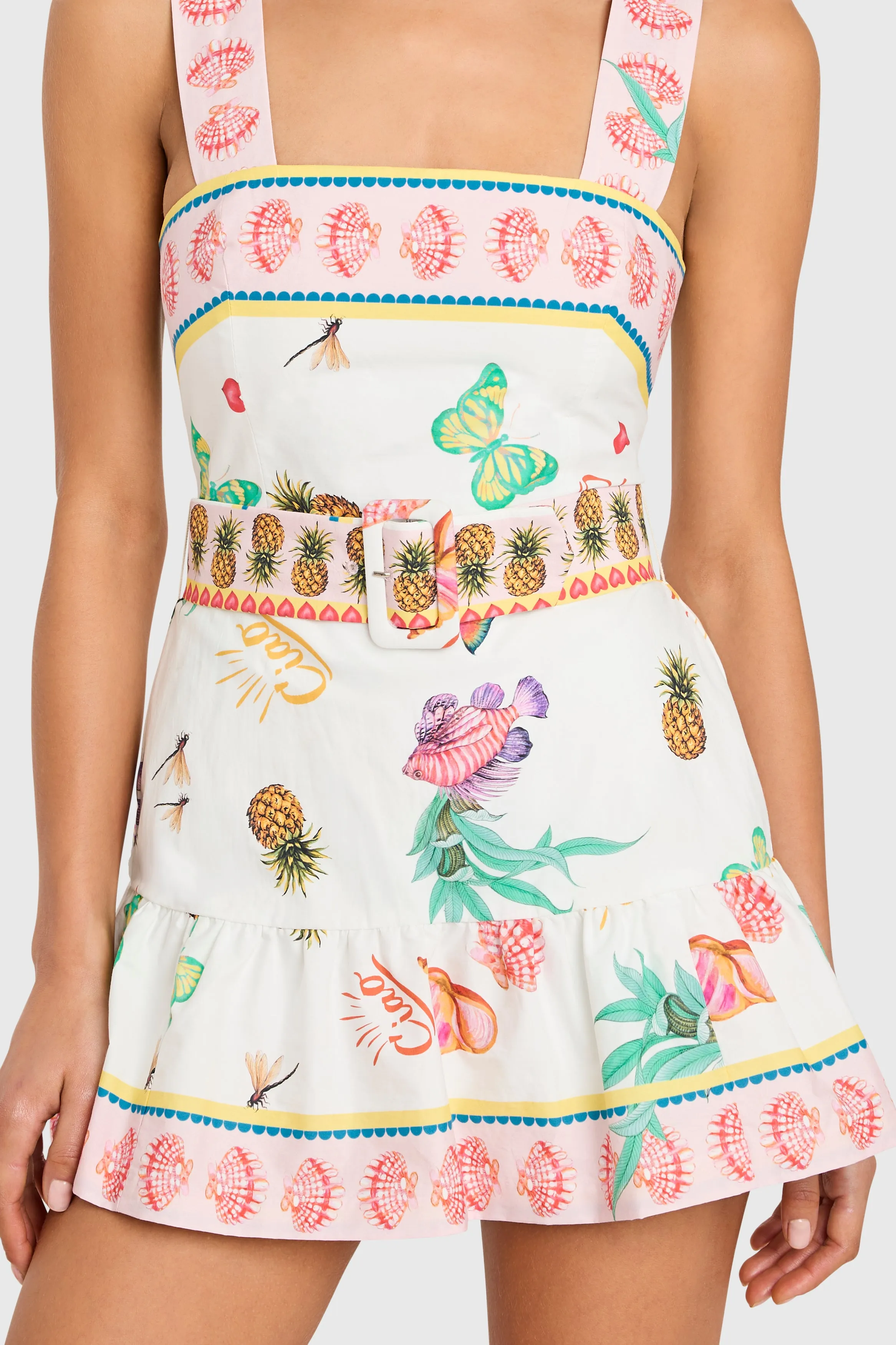 Lena Skort Romper sold by Amanda Uprichard product image thumbnail 4