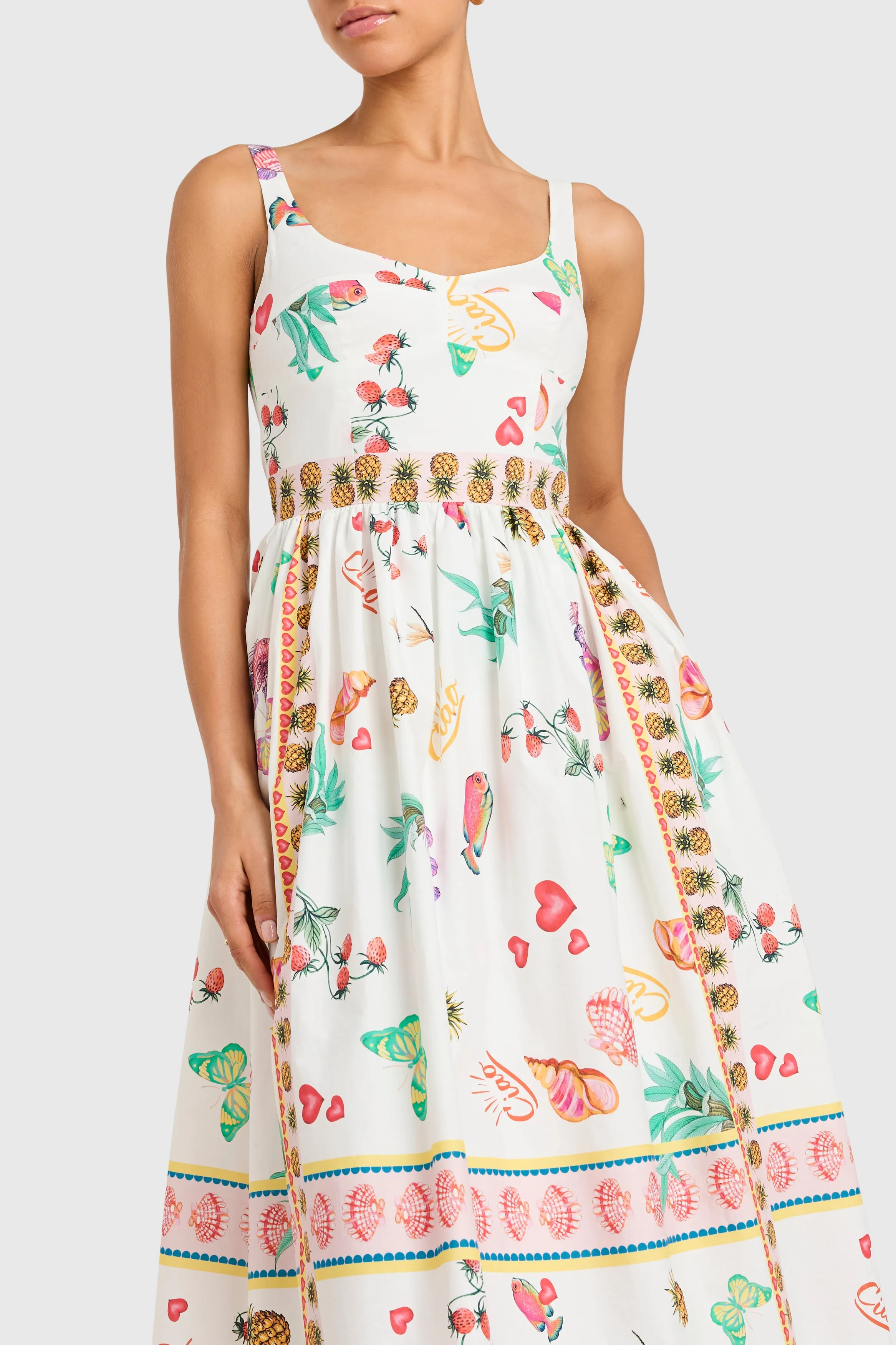 Santorini Dress in Postcard sold by Amanda Uprichard product image thumbnail 4