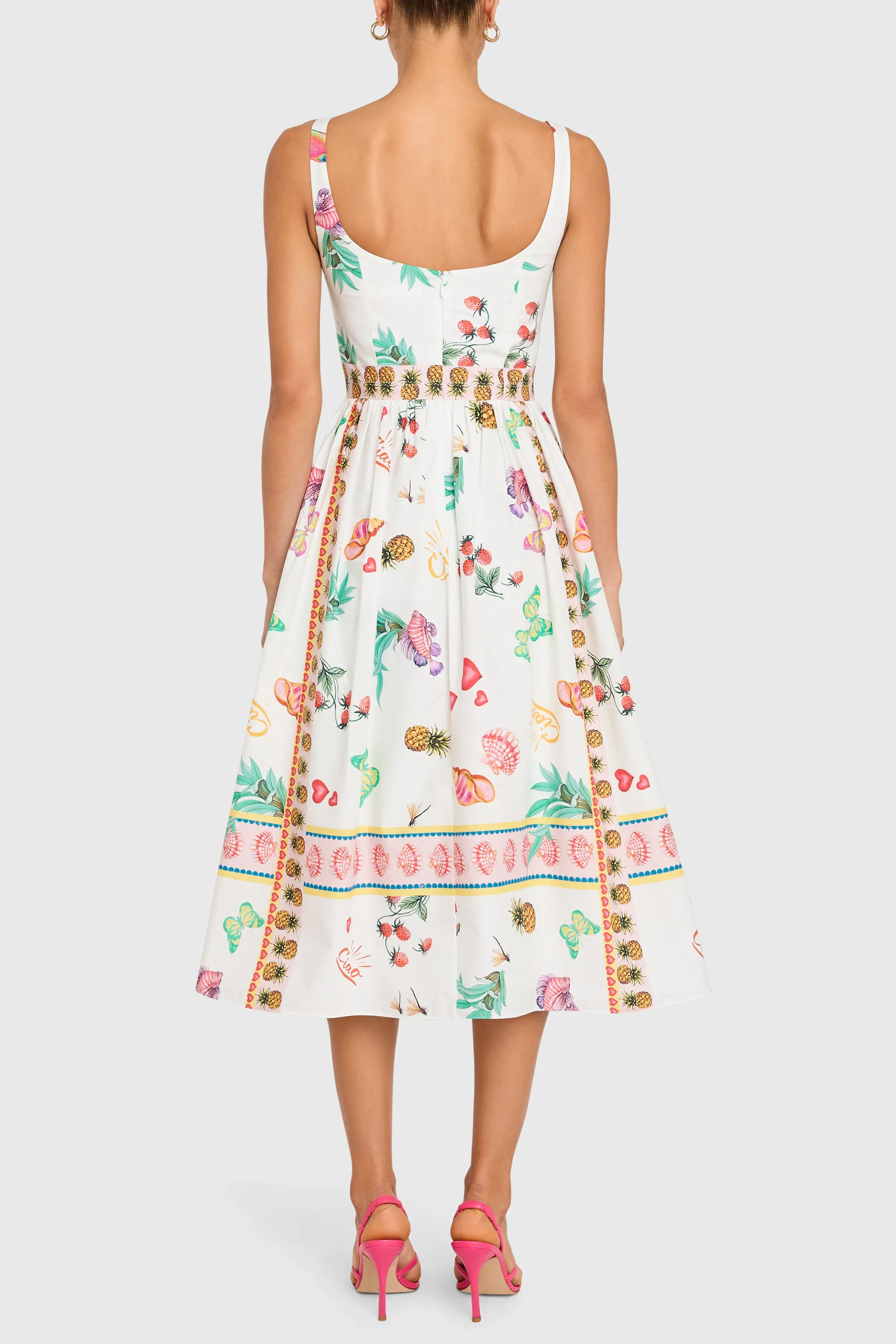 Santorini Dress in Postcard sold by Amanda Uprichard product image thumbnail 3