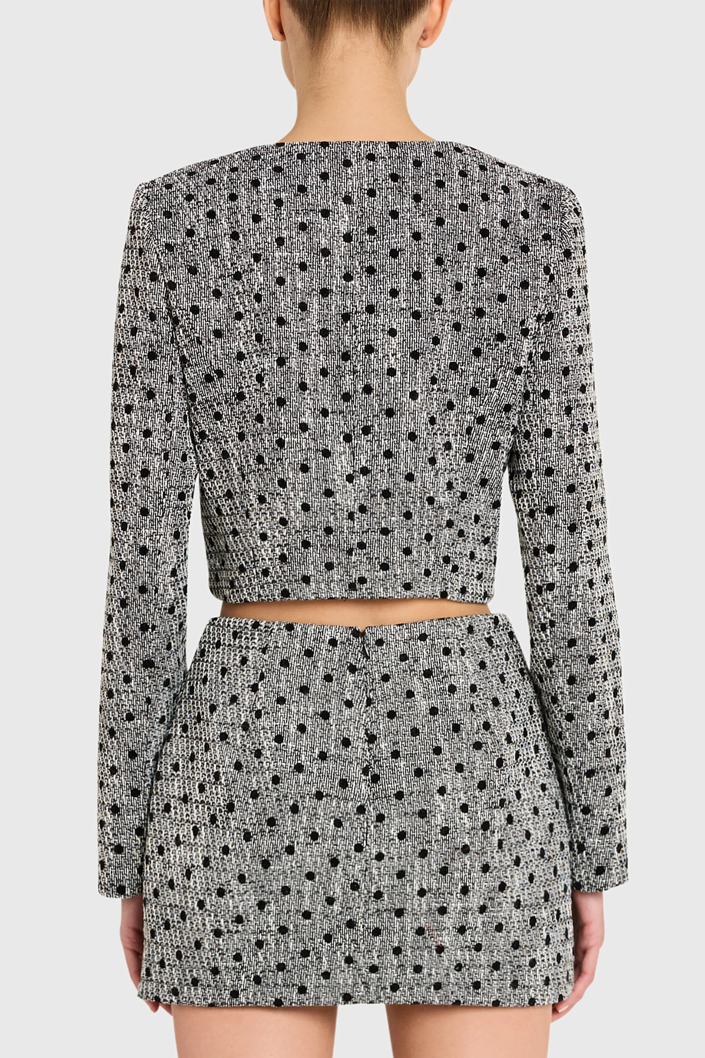 Puzzle Jacket in Polka Dot Tweed sold by Amanda Uprichard product image thumbnail 3