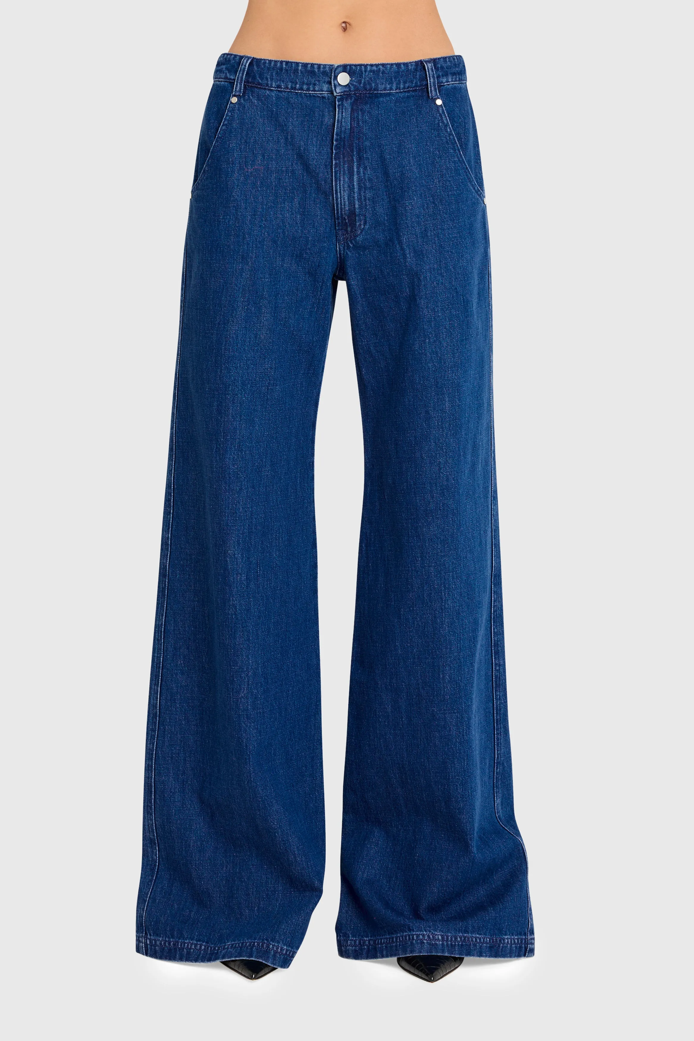 Thalia Wide-Leg Jeans sold by Amanda Uprichard