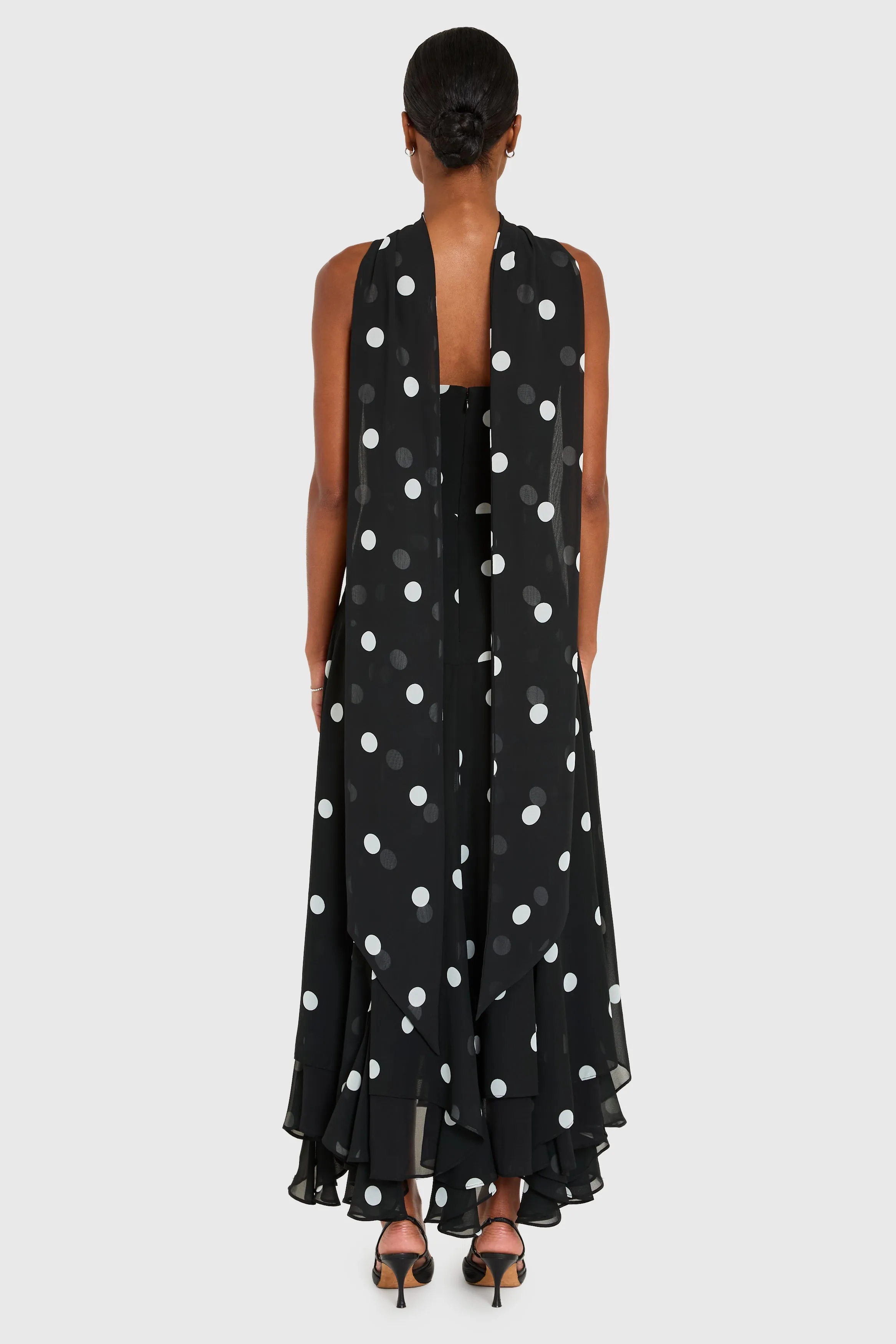 Monterey Dress With Scarf in Polka Dot sold by Amanda Uprichard product image thumbnail 3