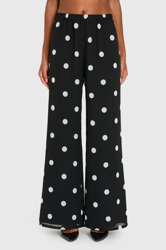 Mariko Pants in Polka Dot sold by Amanda Uprichard
