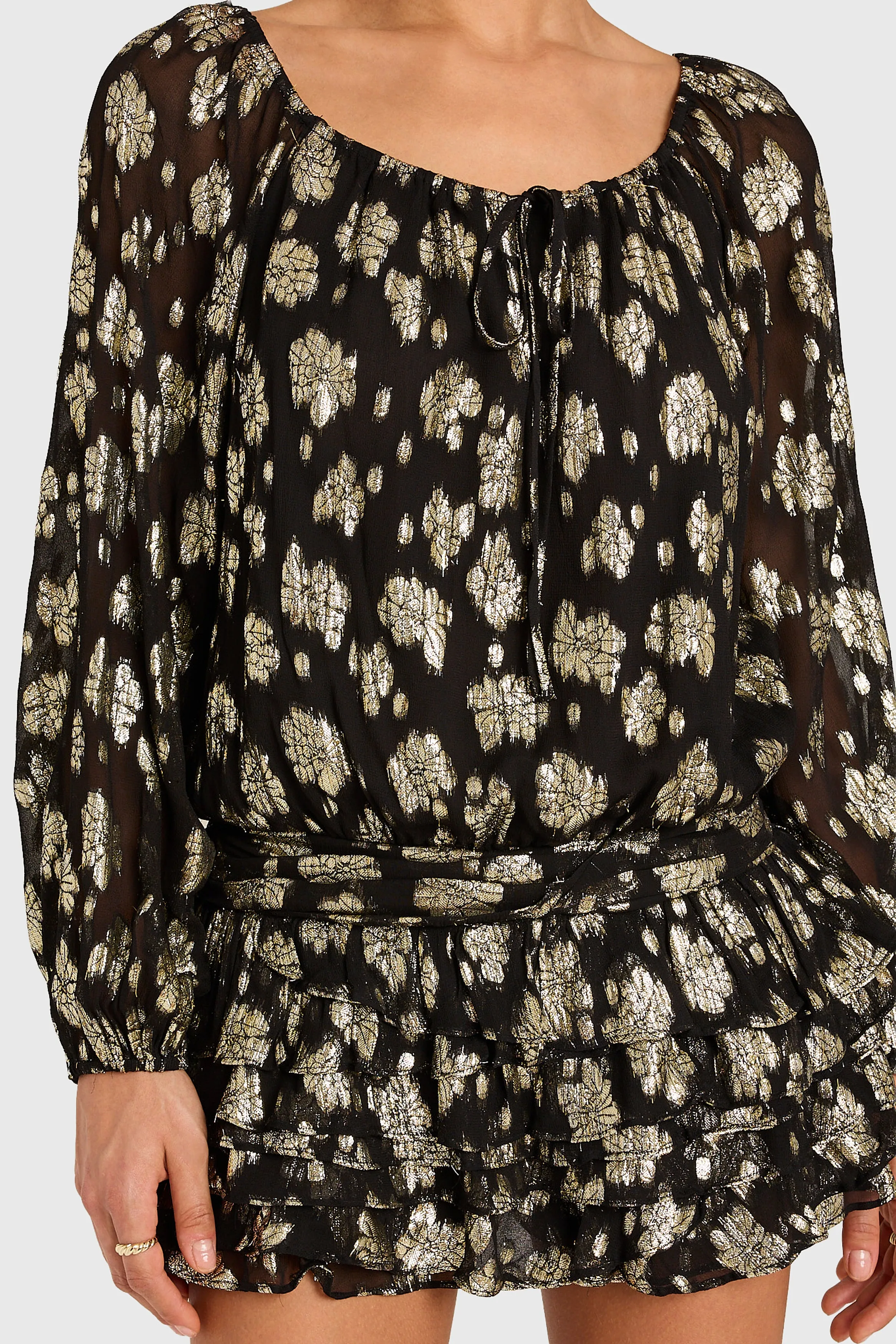 Dallas Romper in Chiffon Lacroix sold by Amanda Uprichard product image thumbnail 4