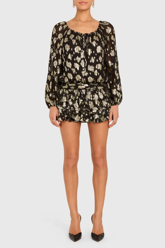 Dallas Romper in Chiffon Lacroix sold by Amanda Uprichard