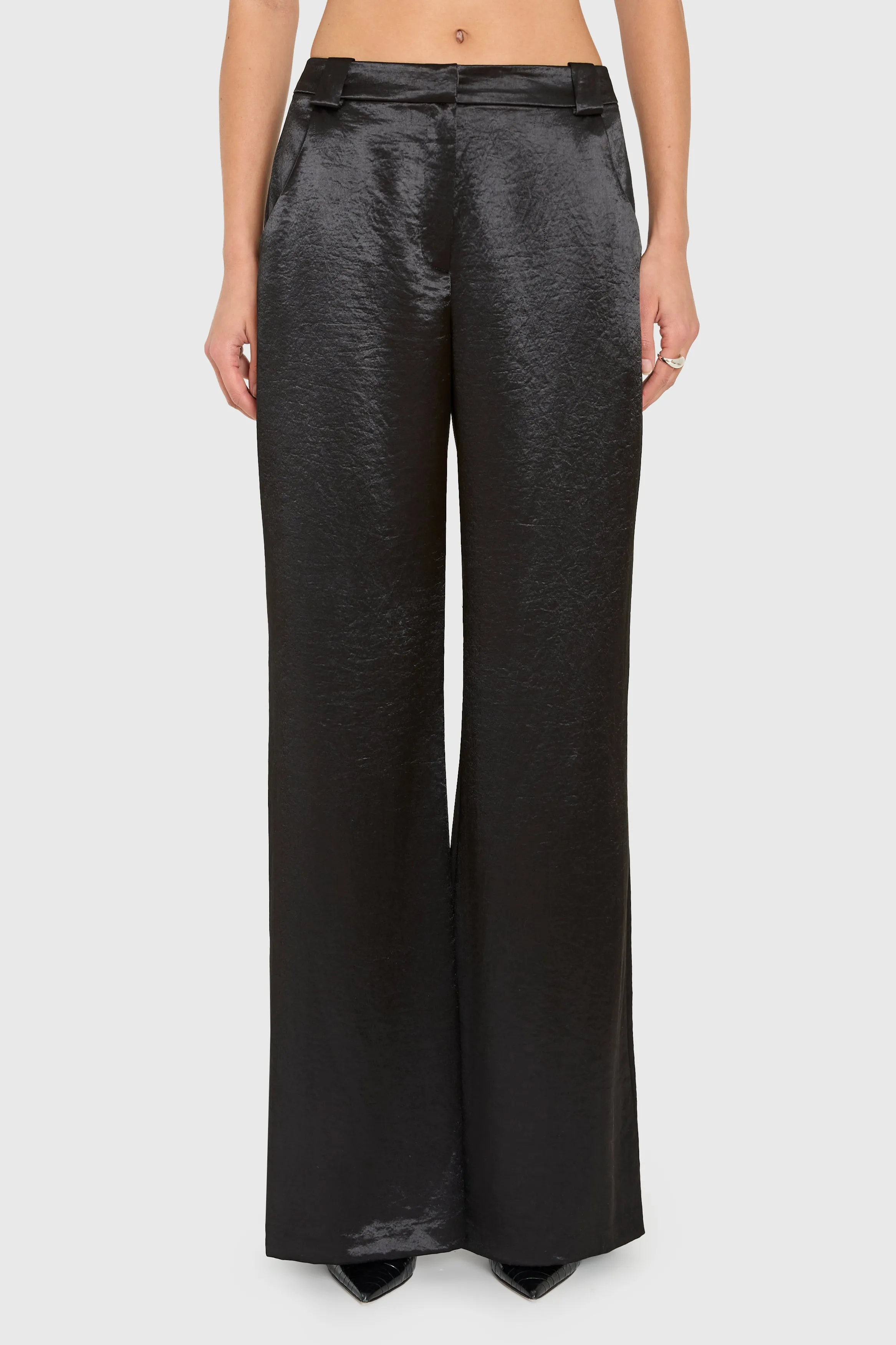 Saddler Pants in Hammered Satin sold by Amanda Uprichard