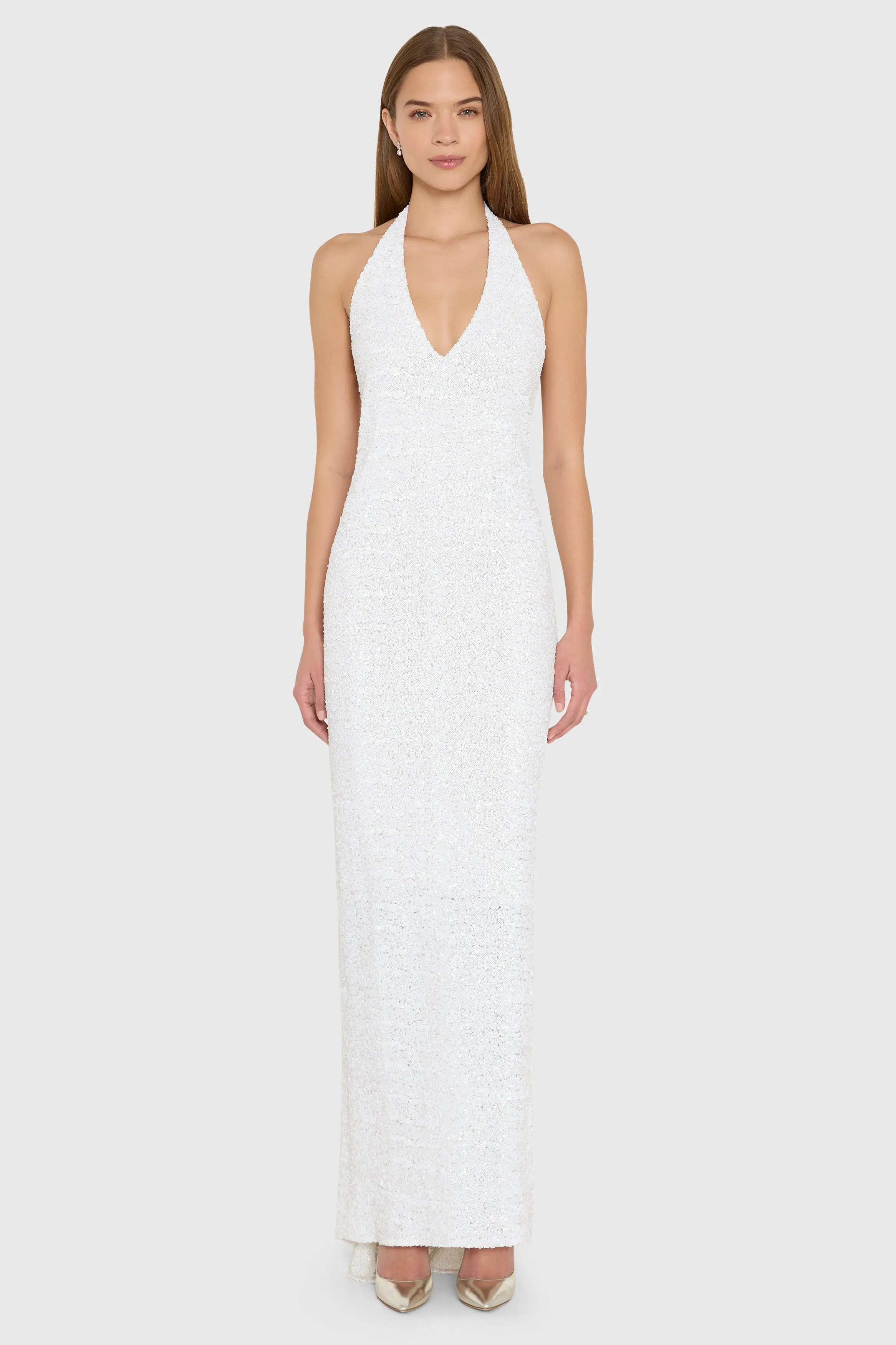 Esther Gown in Sequin sold by Amanda Uprichard