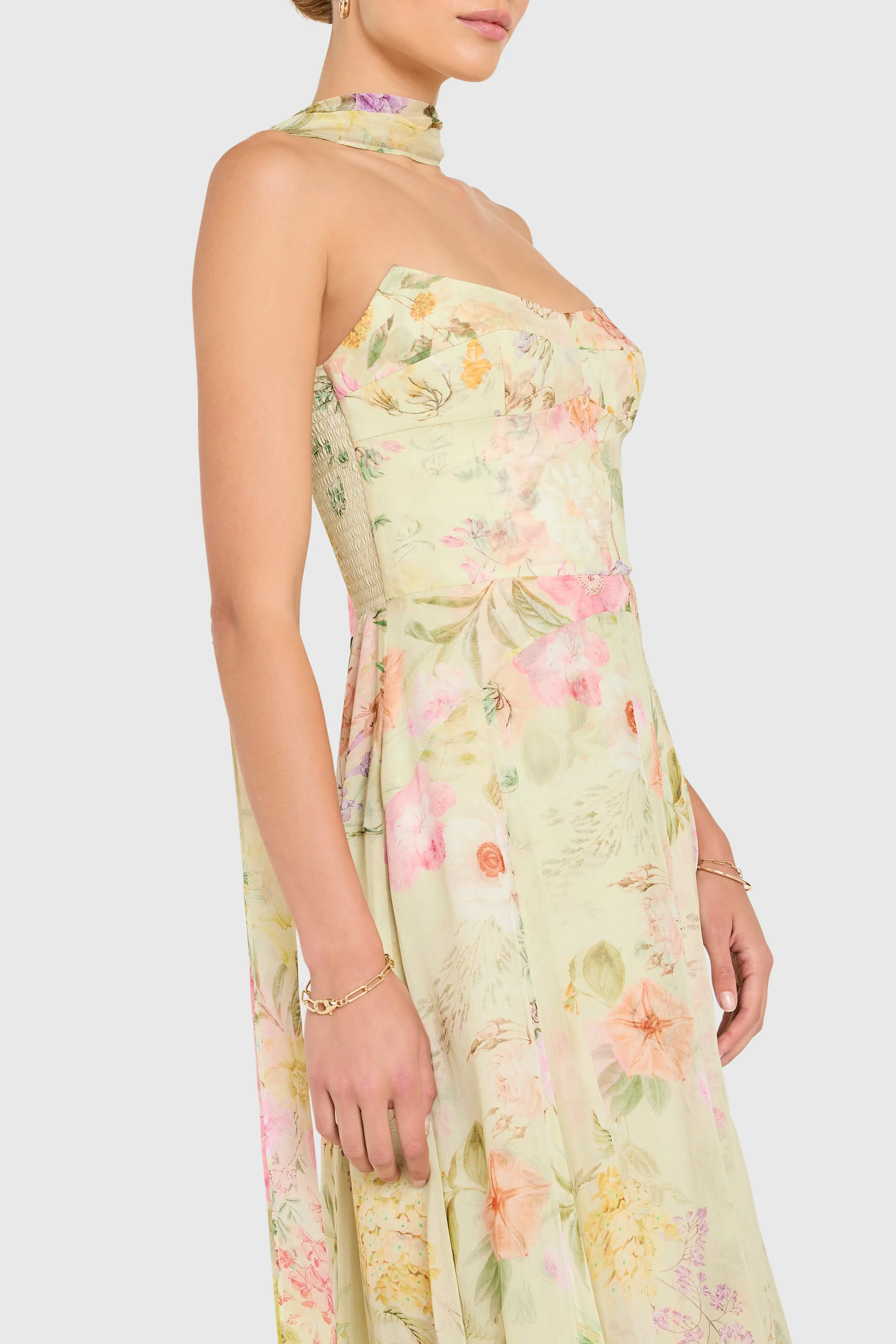 Monterey Dress With Scarf in Whistledown sold by Amanda Uprichard product image thumbnail 4