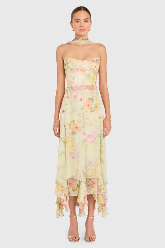 Monterey Dress With Scarf in Whistledown made by Amanda Uprichard