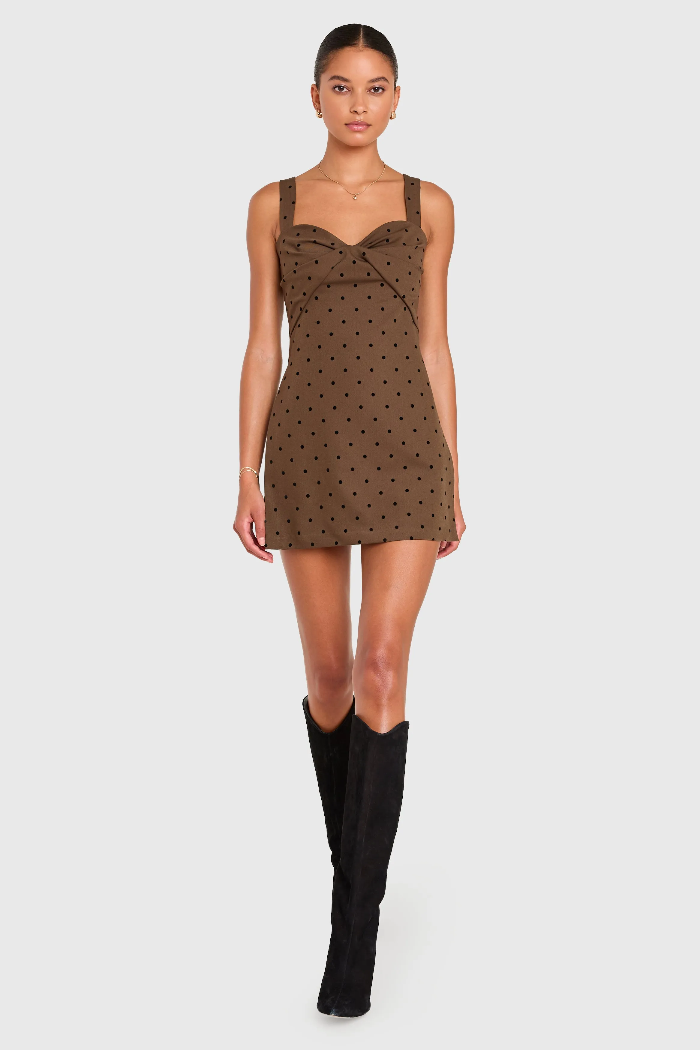 Soho Romper in Polka Dot sold by Amanda Uprichard product image thumbnail 5