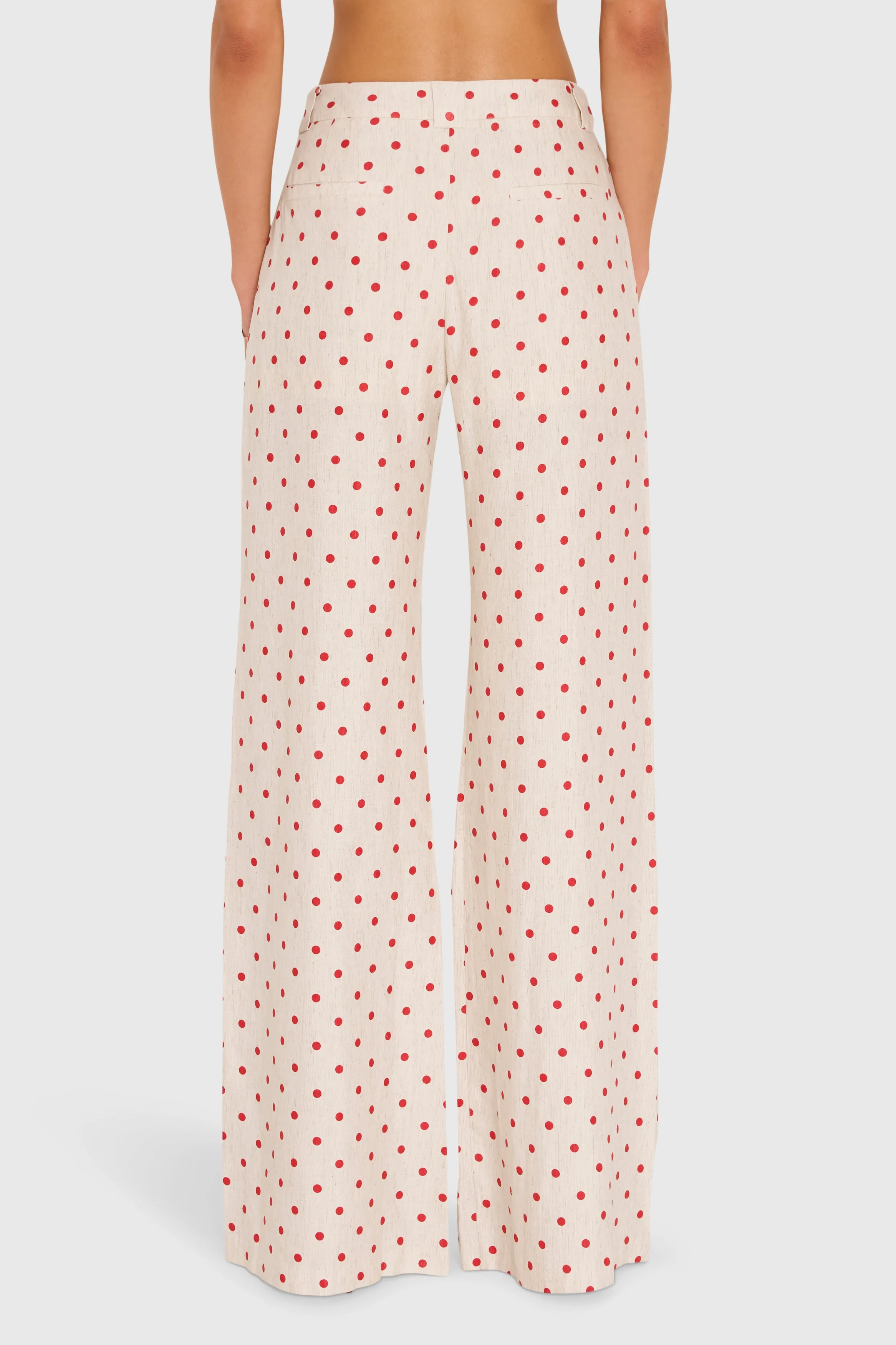 Saddler Pants in Polka Dot sold by Amanda Uprichard product image thumbnail 3