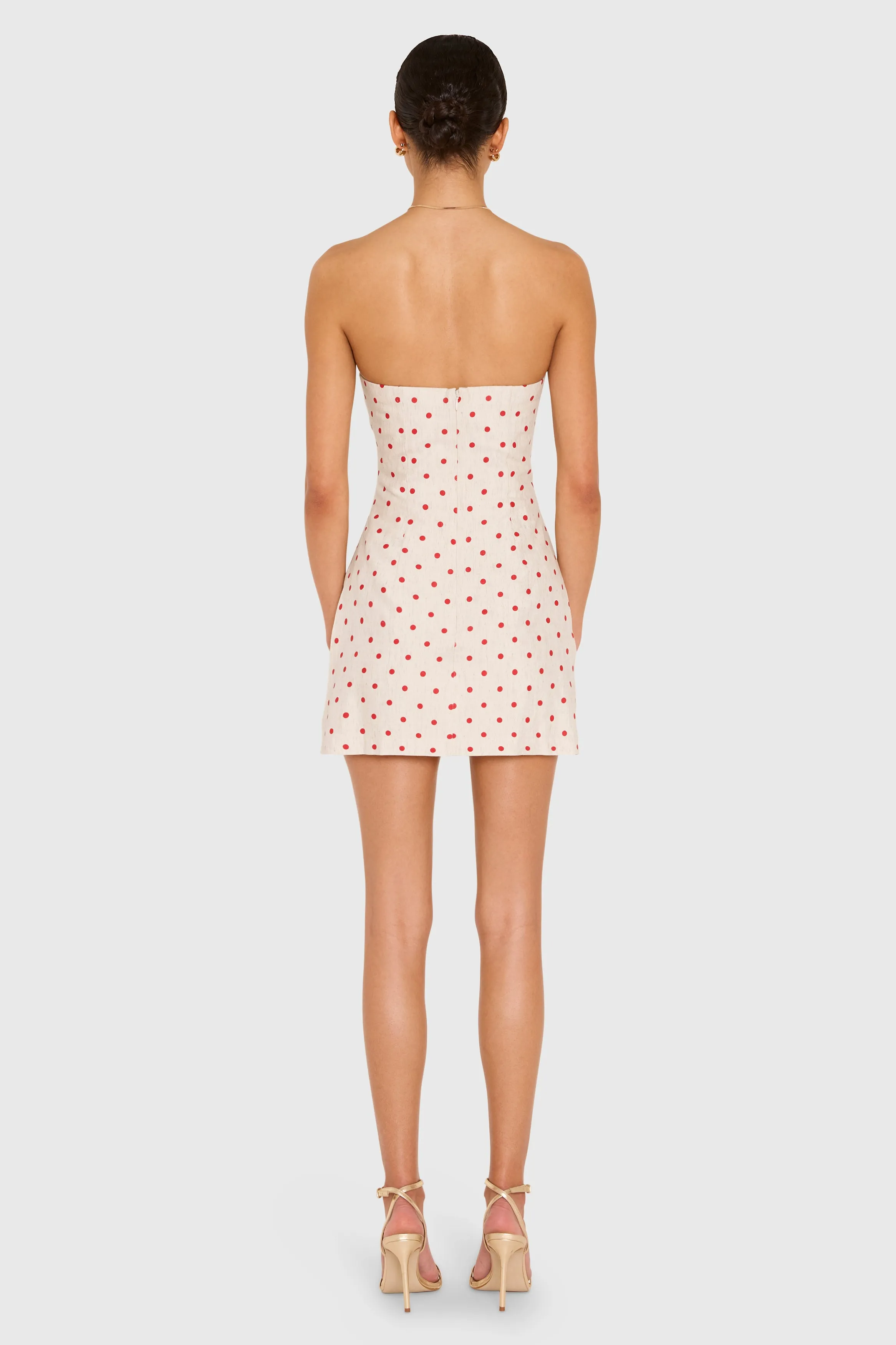 Strapless Soho Romper in Polka Dot sold by Amanda Uprichard product image thumbnail 3