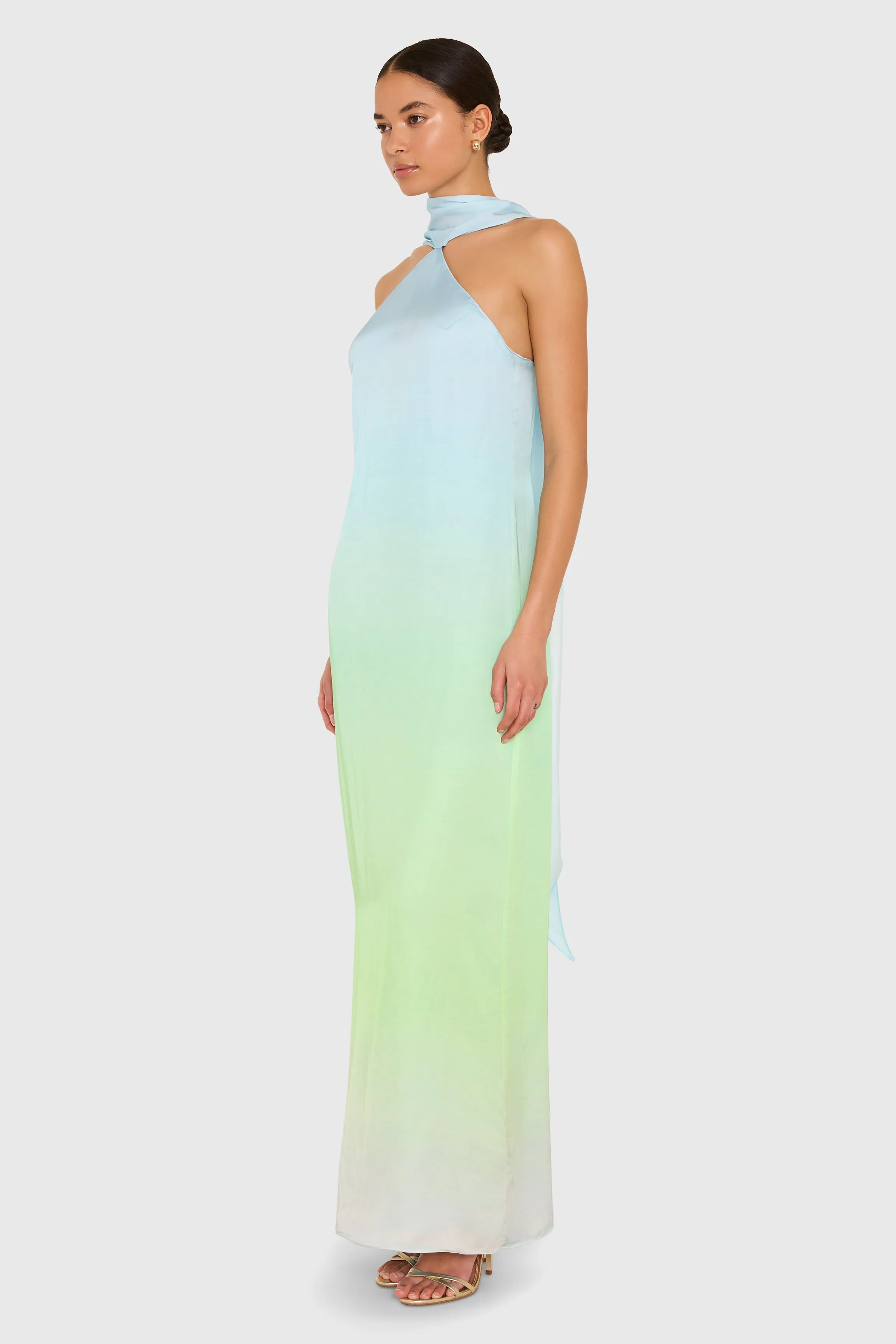 Ashton Maxi in Blue Ombre sold by Amanda Uprichard product image thumbnail 2