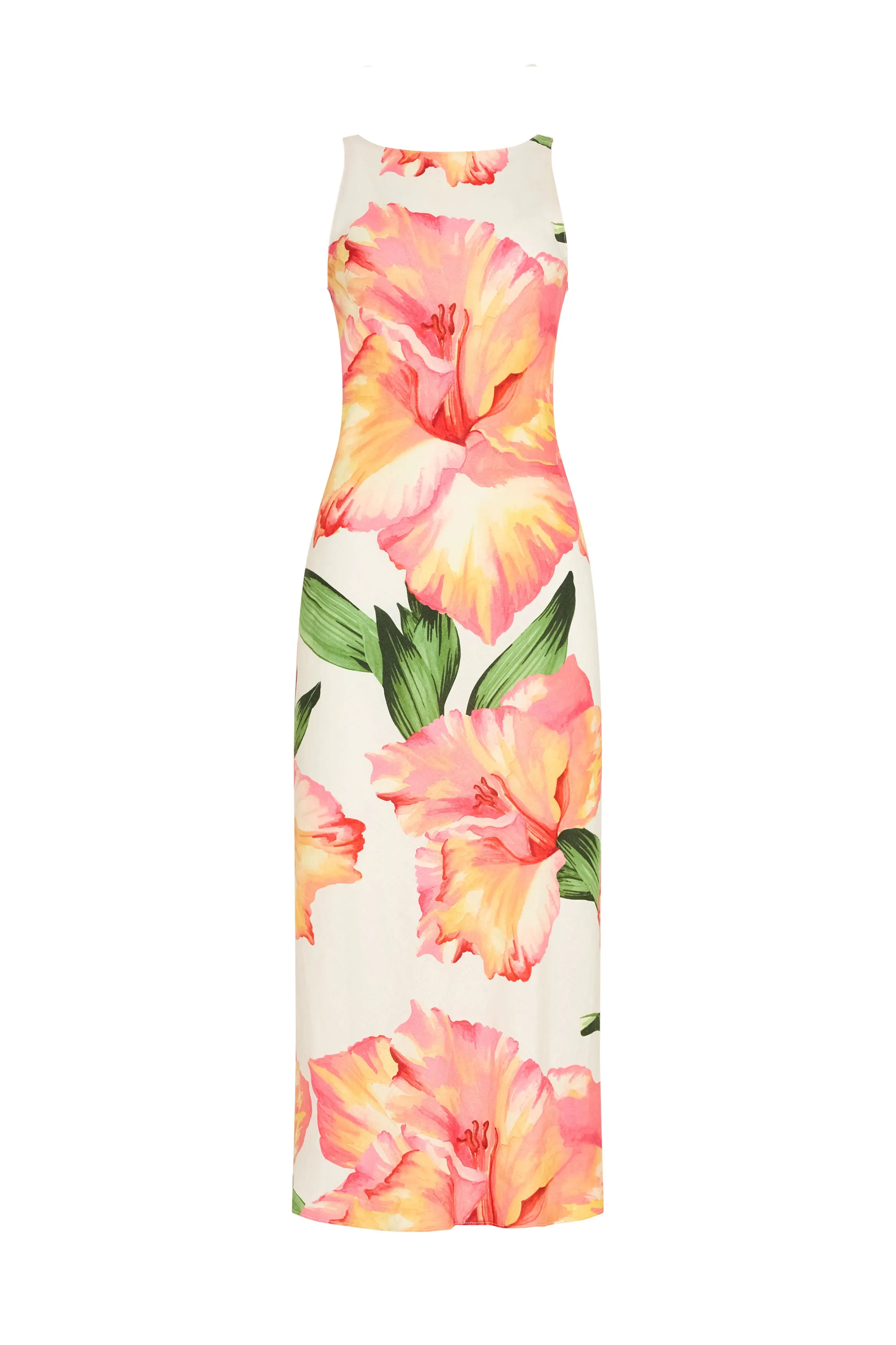 Margo Midi Dress in Hibiscus sold by Amanda Uprichard product image thumbnail 5