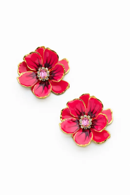 Jewel Box Floral Earrings made by Amanda Uprichard