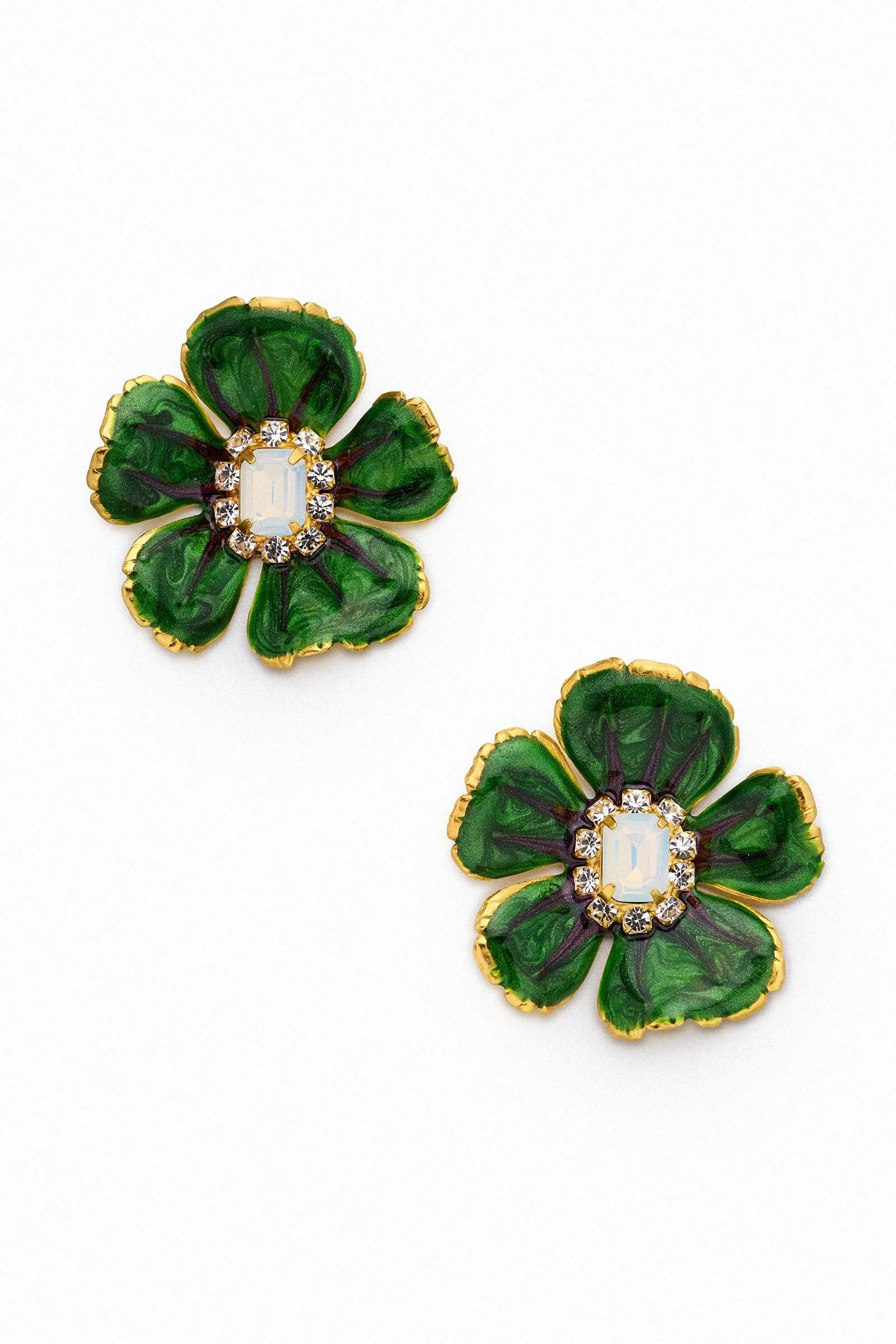 Jade Flora Earrings sold by Amanda Uprichard