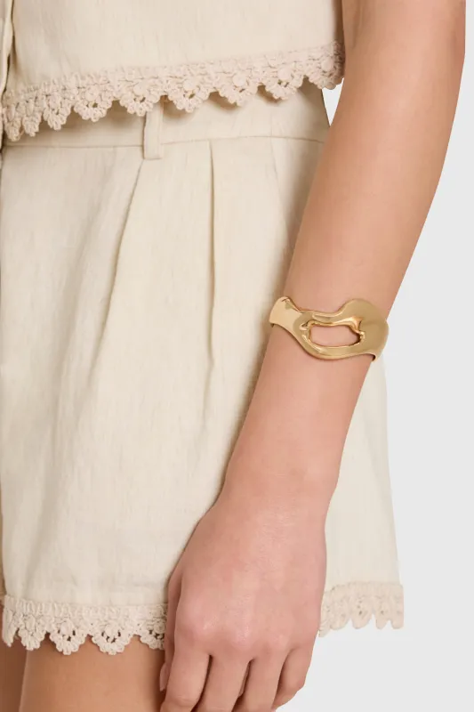 Open Abstract Cuff made by ettika