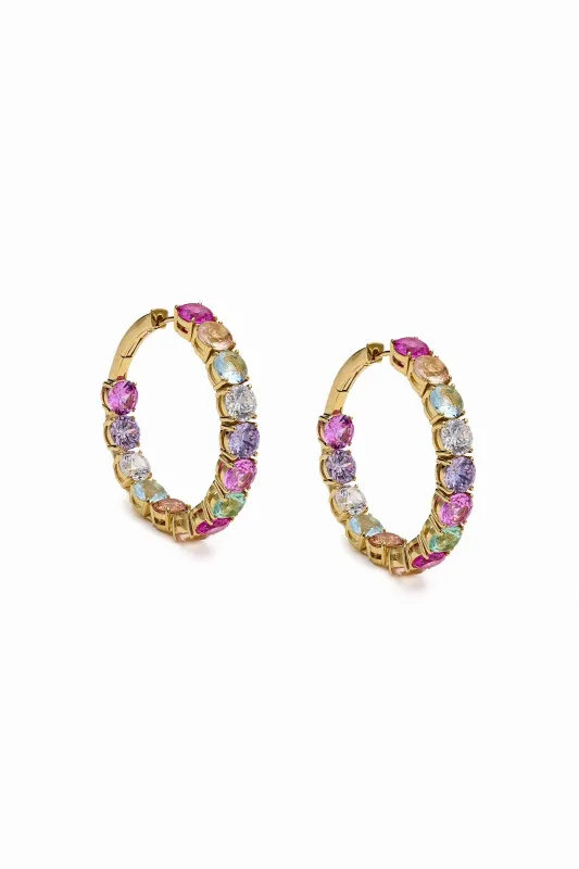 Candy Crush Hoop Earrings made by Nadri