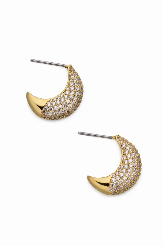 Alma Dome Hoop Earrings made by Nadri