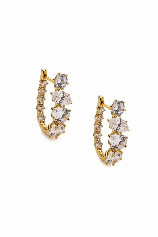 Beatrix Hoop Earrings made by Nadri