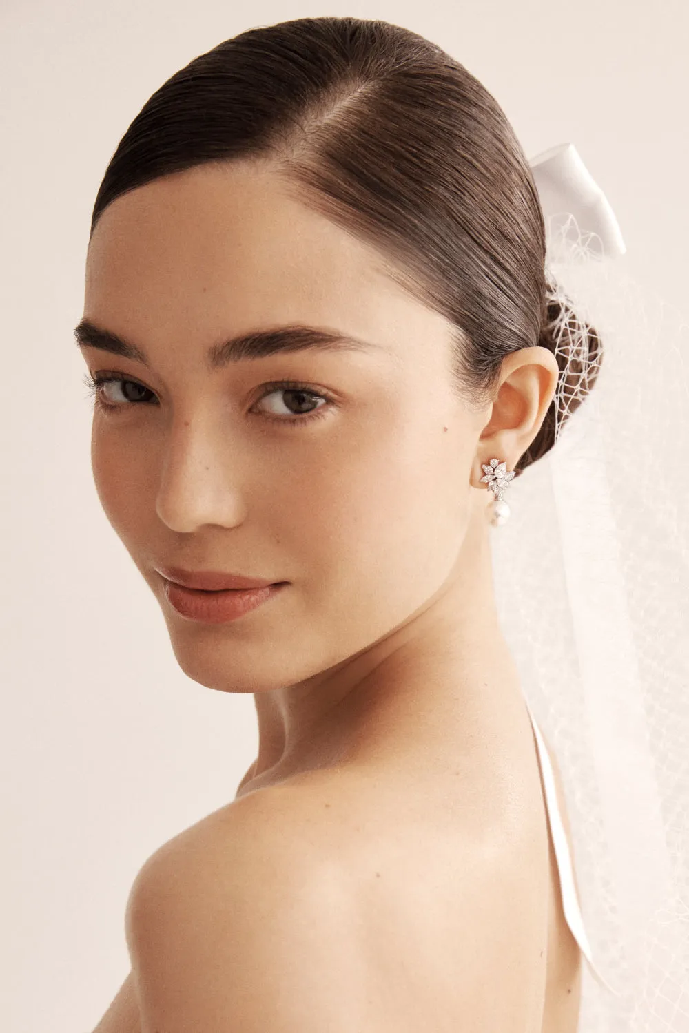 Chiara Pearl Drop Earrings sold by Amanda Uprichard product image thumbnail 2