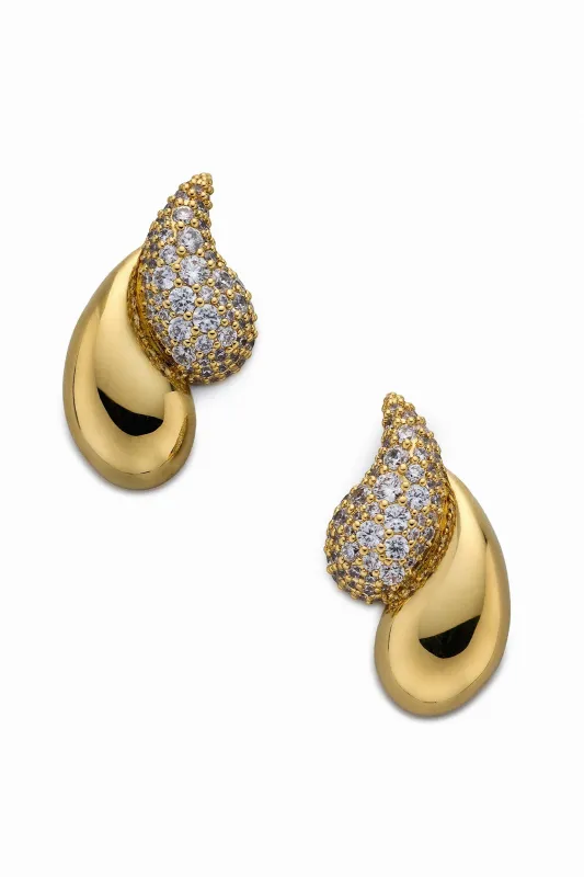 Pisa Double Teardrop Earrings made by Nadri