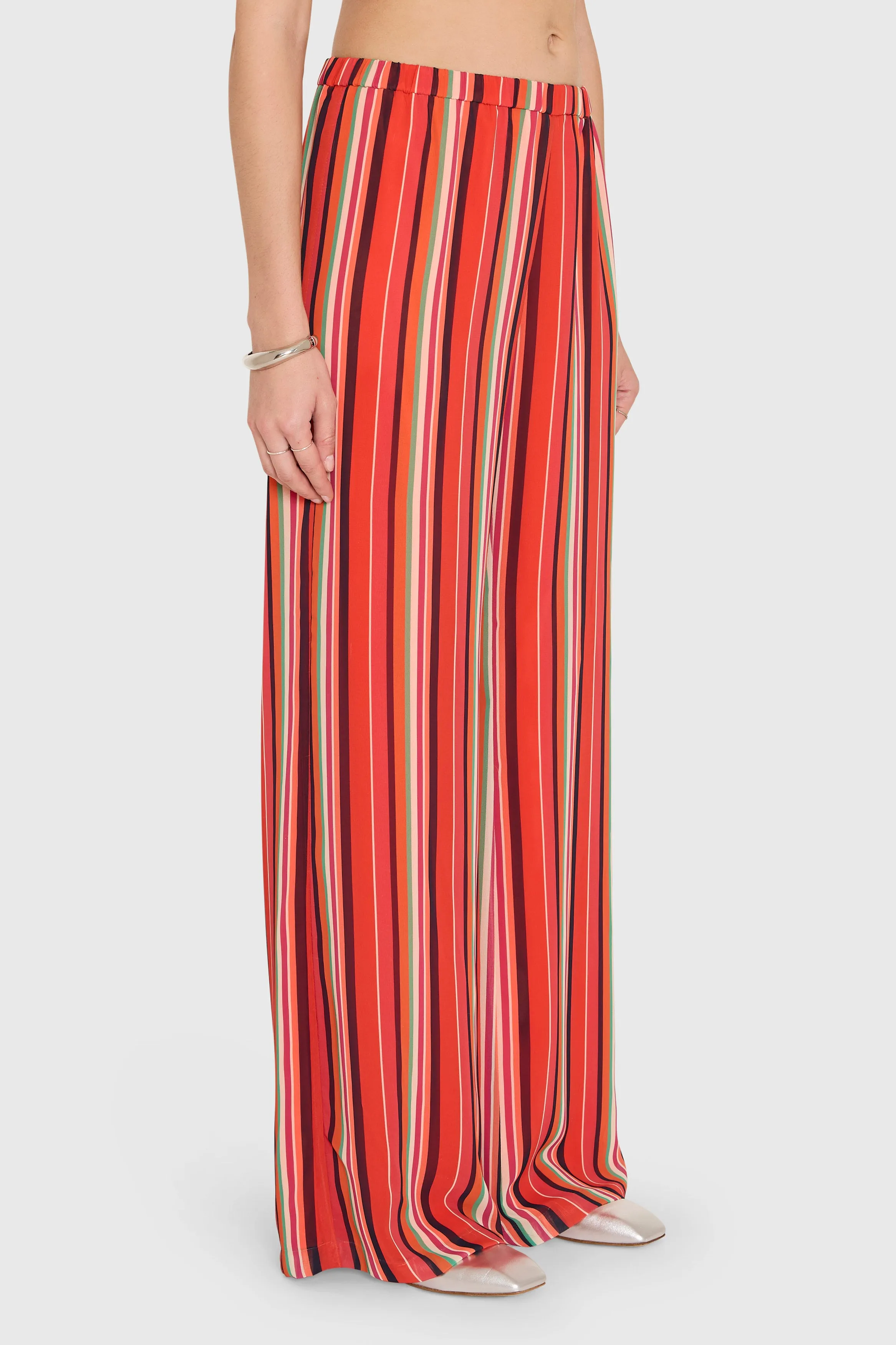 Mariko Pants in Soleil Stripes sold by Amanda Uprichard product image thumbnail 2