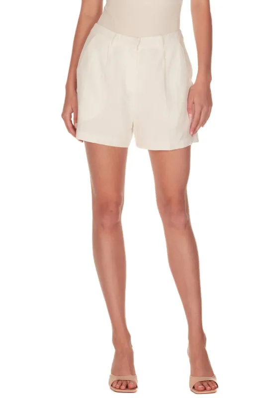 Wallace Shorts in Linen sold by Amanda Uprichard