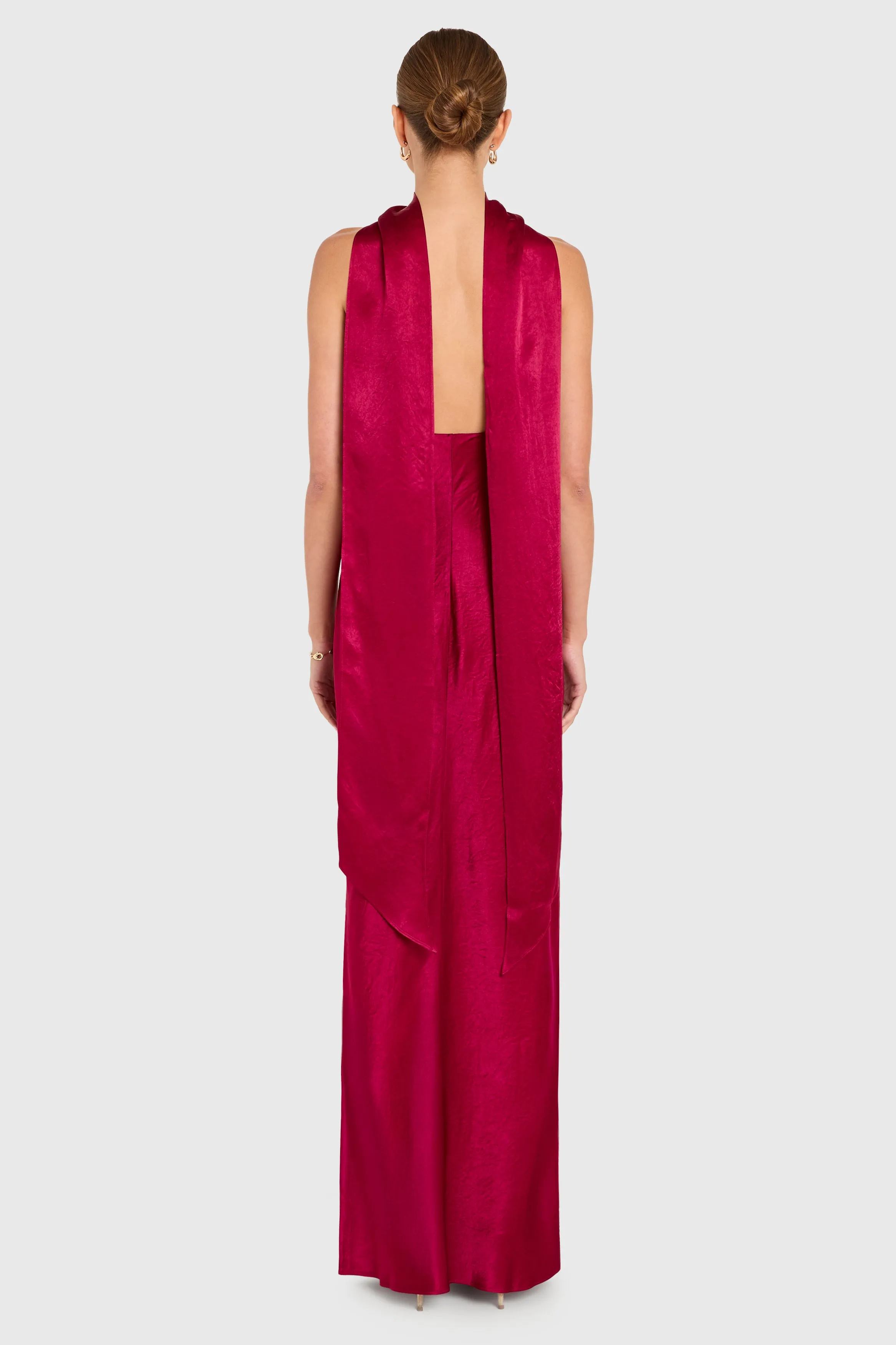 Ashton Maxi in Satin sold by Amanda Uprichard product image thumbnail 3