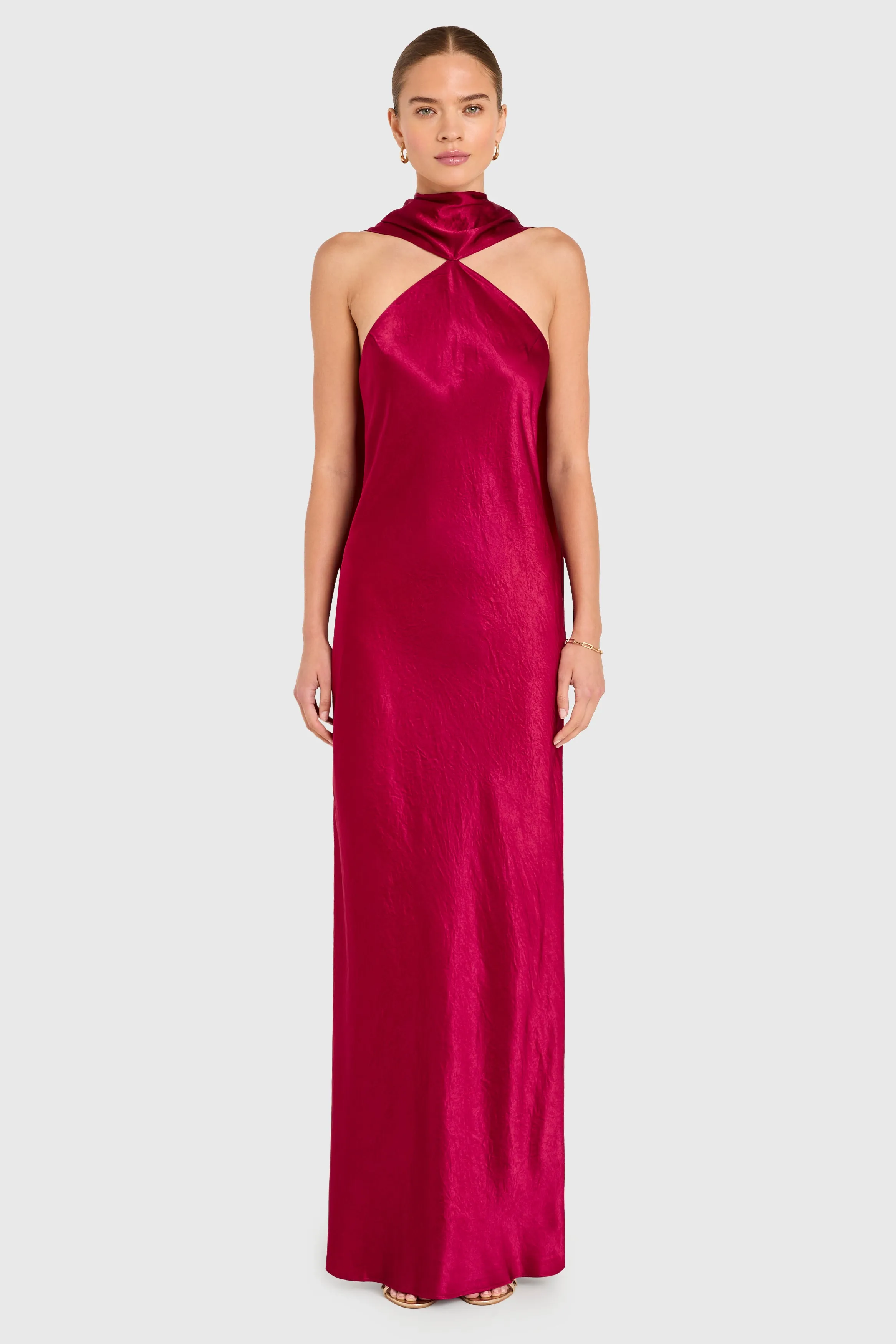 Ashton Maxi in Satin sold by Amanda Uprichard