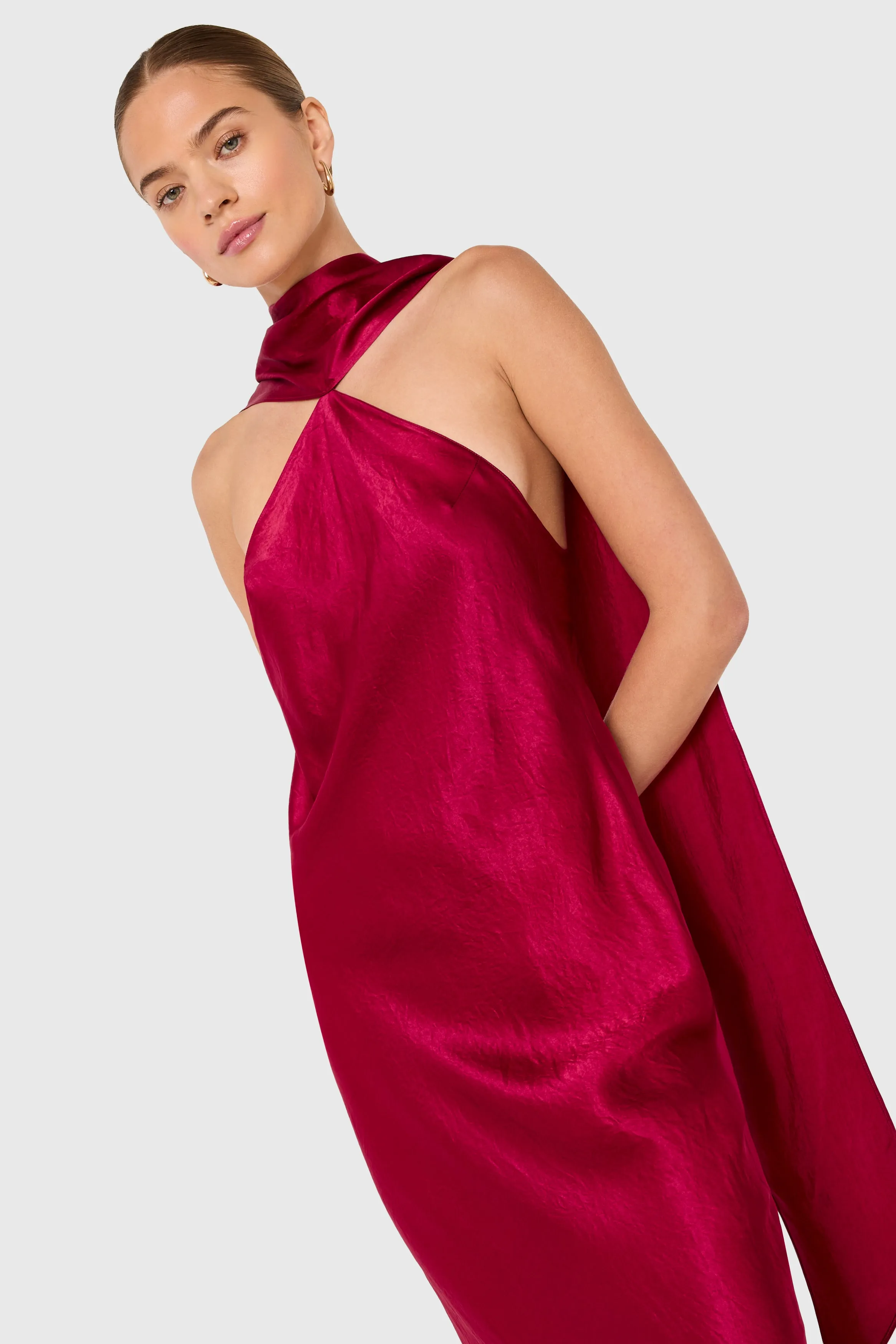 Ashton Maxi in Satin sold by Amanda Uprichard product image thumbnail 4