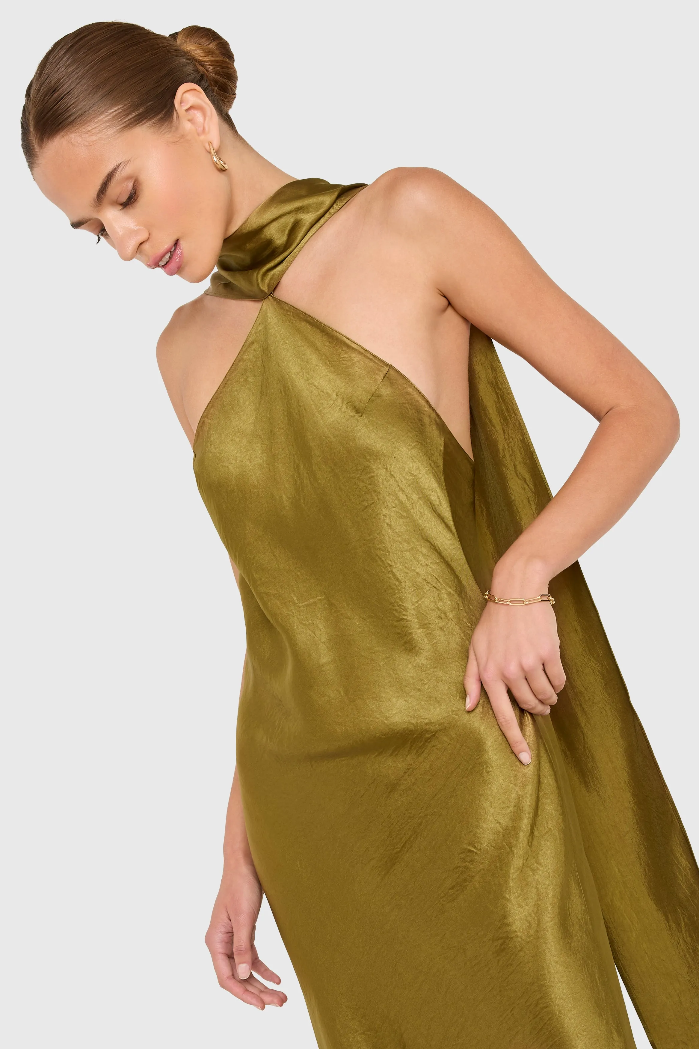 Ashton Maxi in Satin sold by Amanda Uprichard product image thumbnail 4