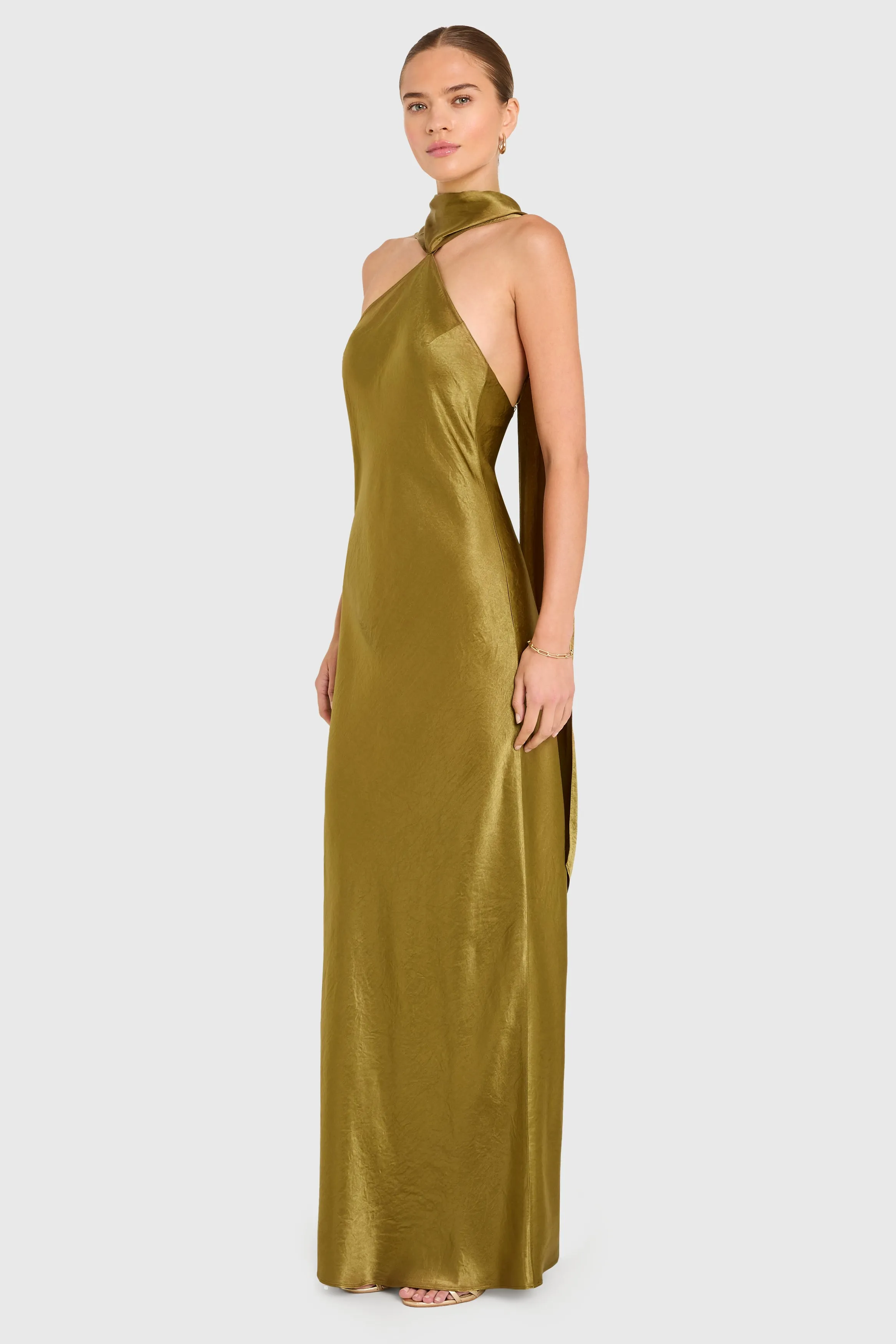 Ashton Maxi in Satin sold by Amanda Uprichard product image thumbnail 2