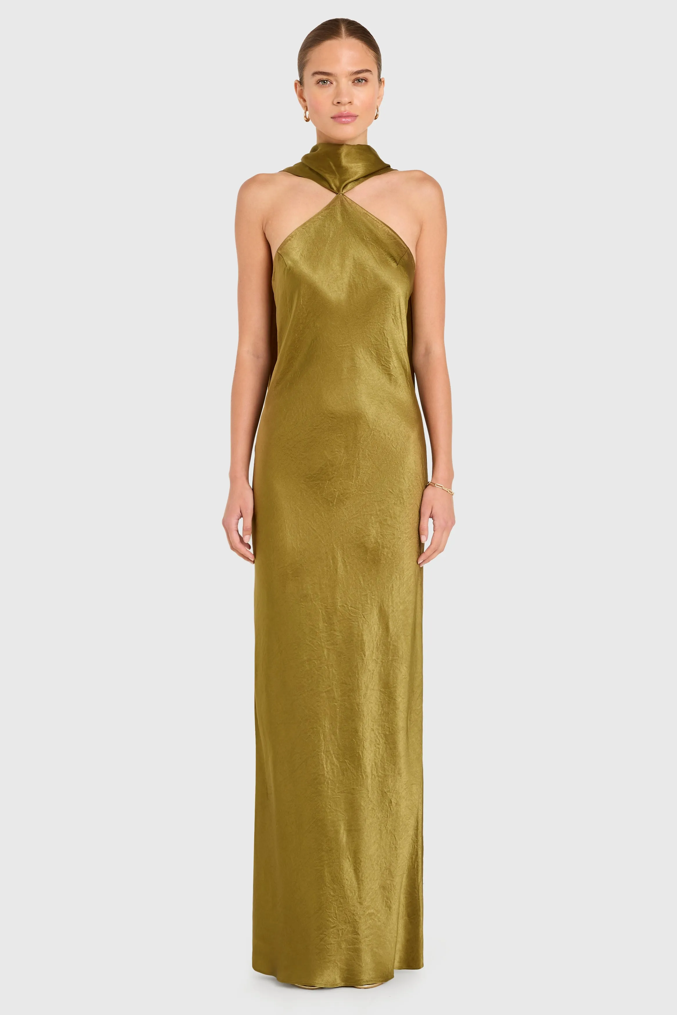 Ashton Maxi in Satin sold by Amanda Uprichard