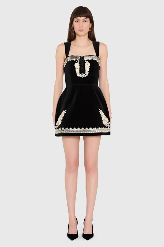Lottie Dress in Velvet made by Amanda Uprichard