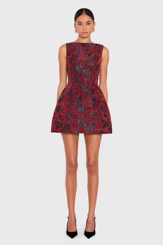 Banco Dress in Rosette Jacquard made by Amanda Uprichard