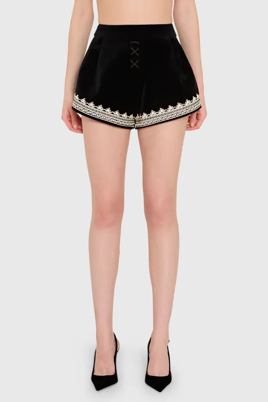 Jeremiah Shorts in Velvet made by Amanda Uprichard