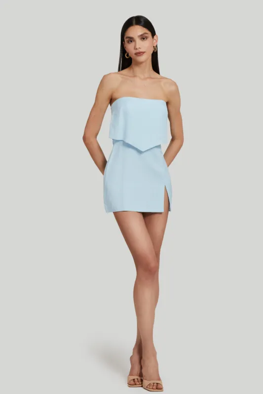 Matea Skort Romper in Linen sold by Amanda Uprichard