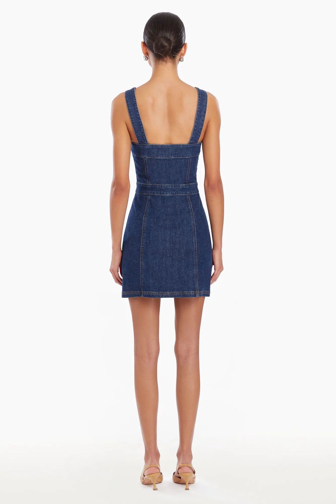 Gage Dress in Denim sold by Amanda Uprichard product image thumbnail 5