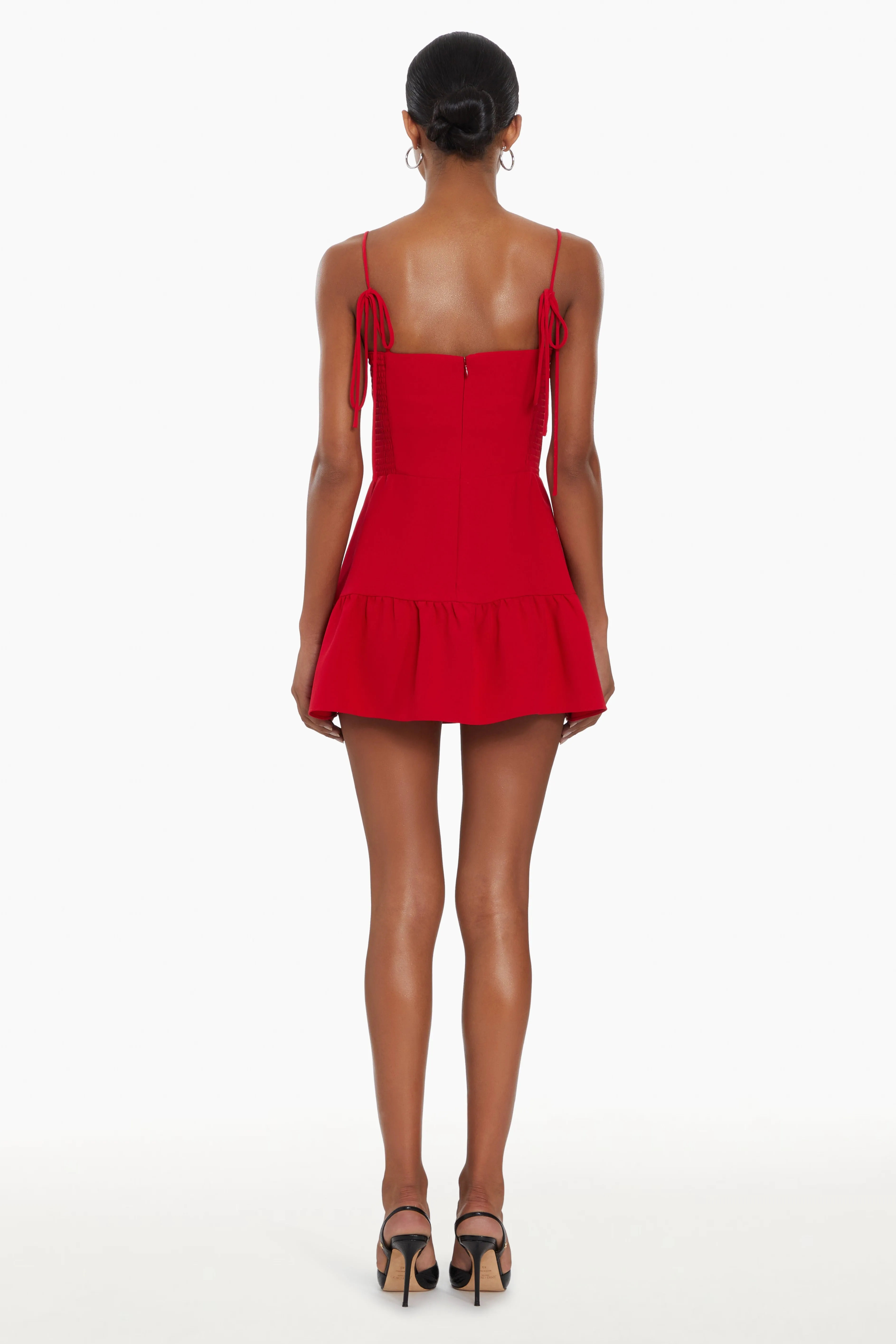 Champagne Skort Romper sold by Amanda Uprichard product image thumbnail 3