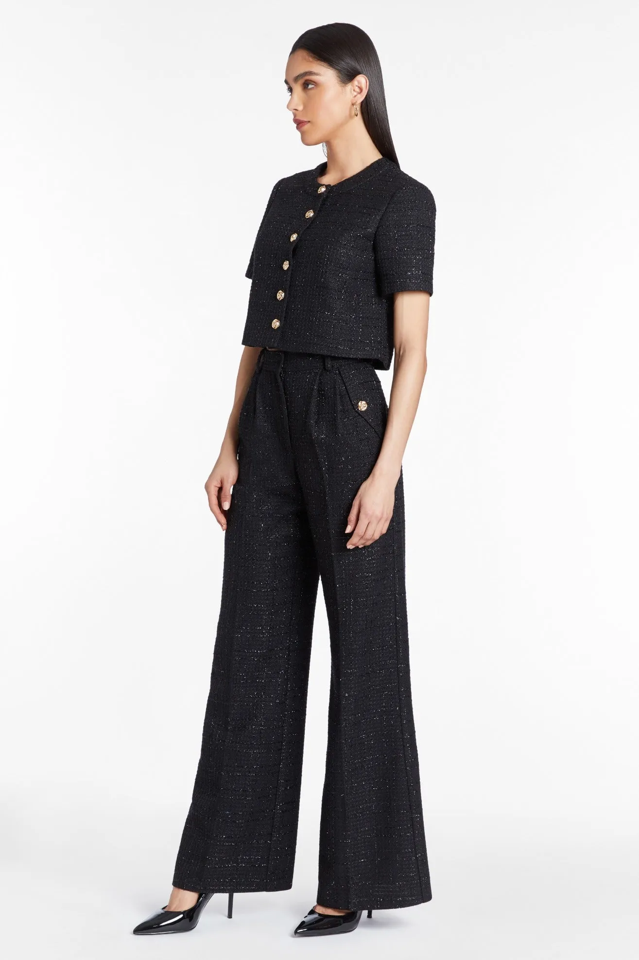 Braswell Top in Watkins Tweed sold by Amanda Uprichard product image thumbnail 2